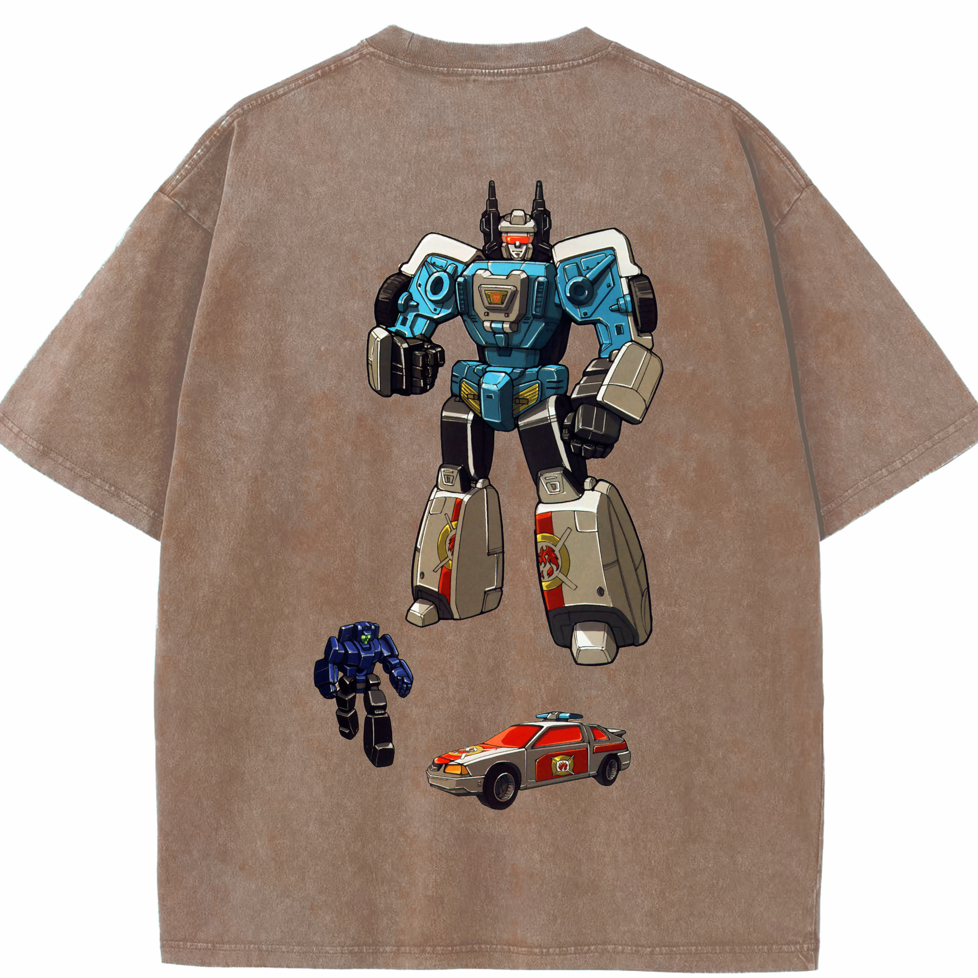 （画像用）  綿100% ヴィンテージ風 半袖Tシャツ（背面プリント）