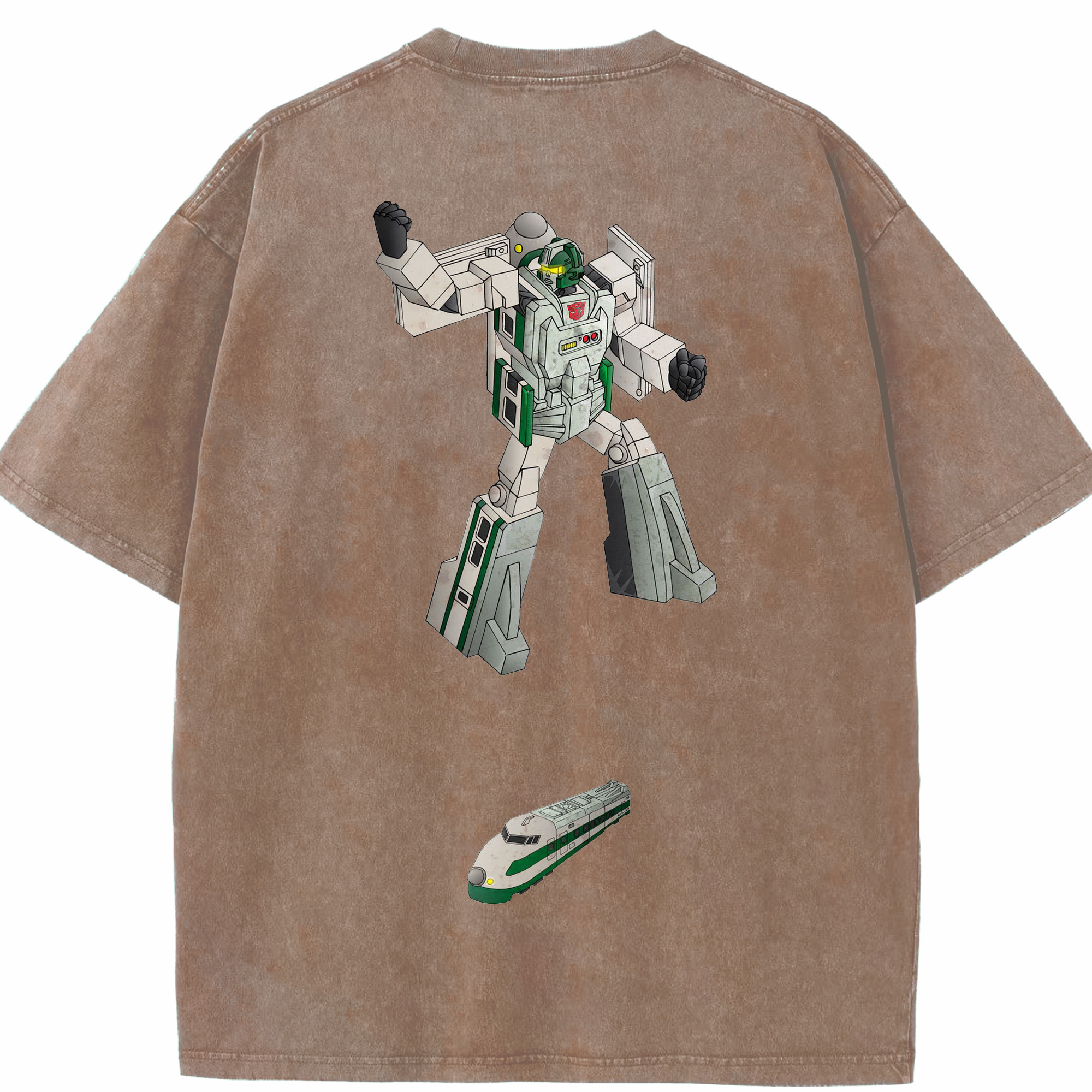 （画像用）  綿100% ヴィンテージ風 半袖Tシャツ（背面プリント）