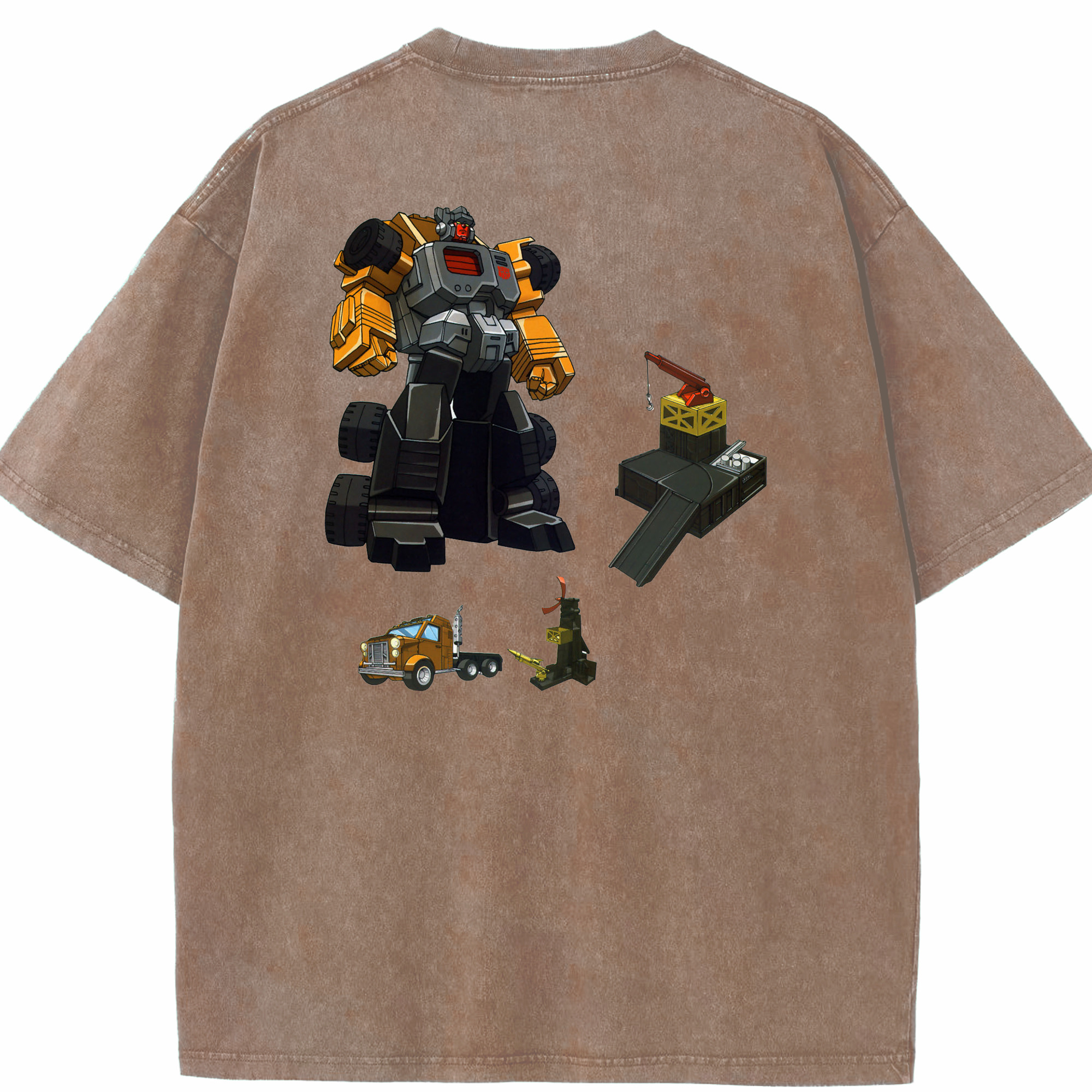 （画像用）  綿100% ヴィンテージ風 半袖Tシャツ（背面プリント）