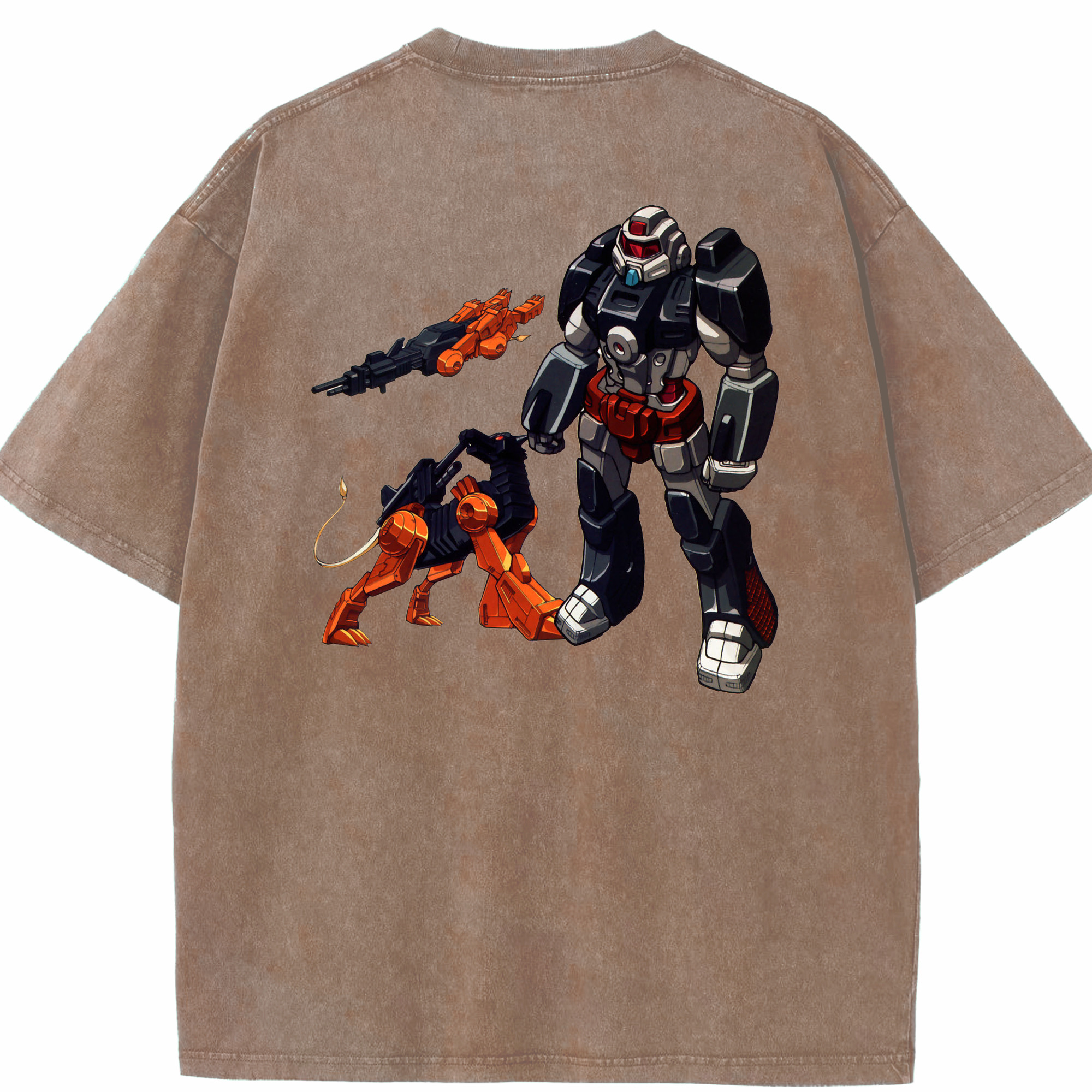 （画像用）  綿100% ヴィンテージ風 半袖Tシャツ（背面プリント）