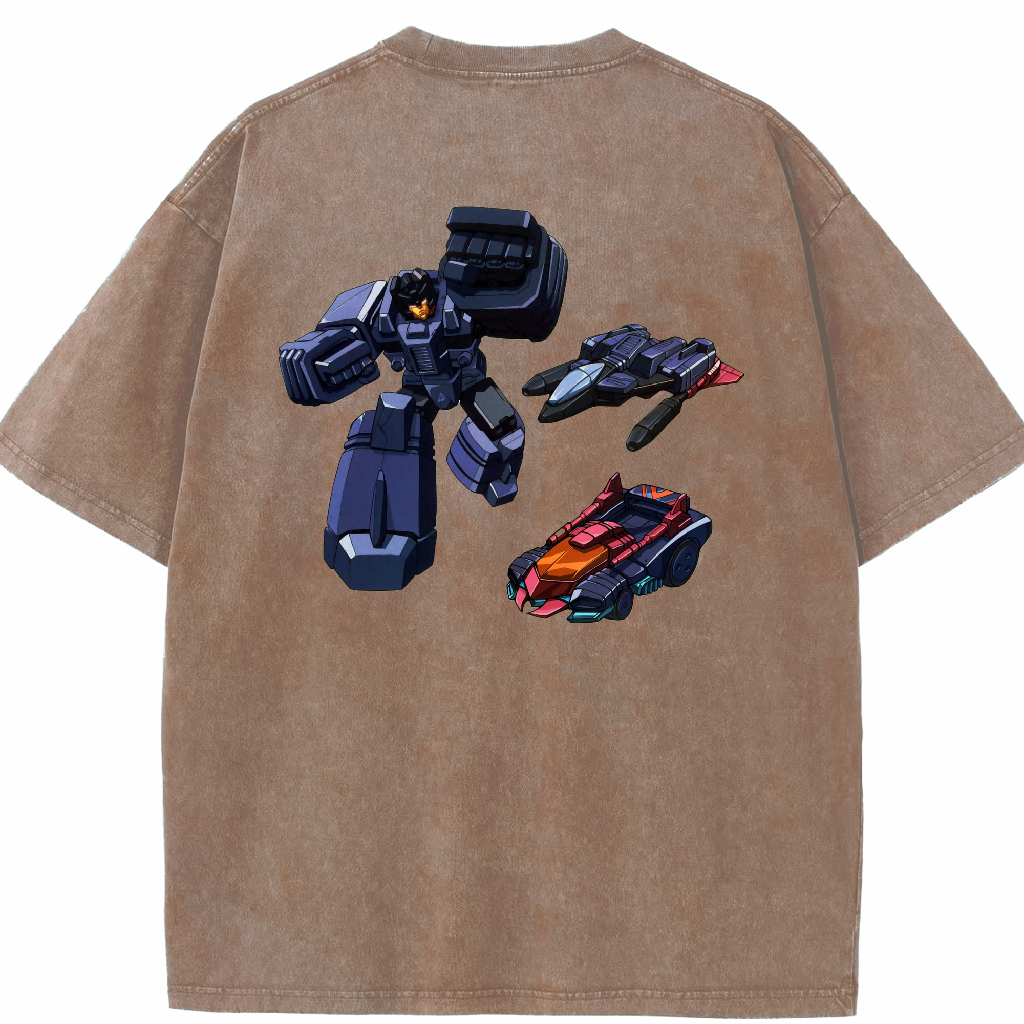 （画像用）  綿100% ヴィンテージ風 半袖Tシャツ（背面プリント）