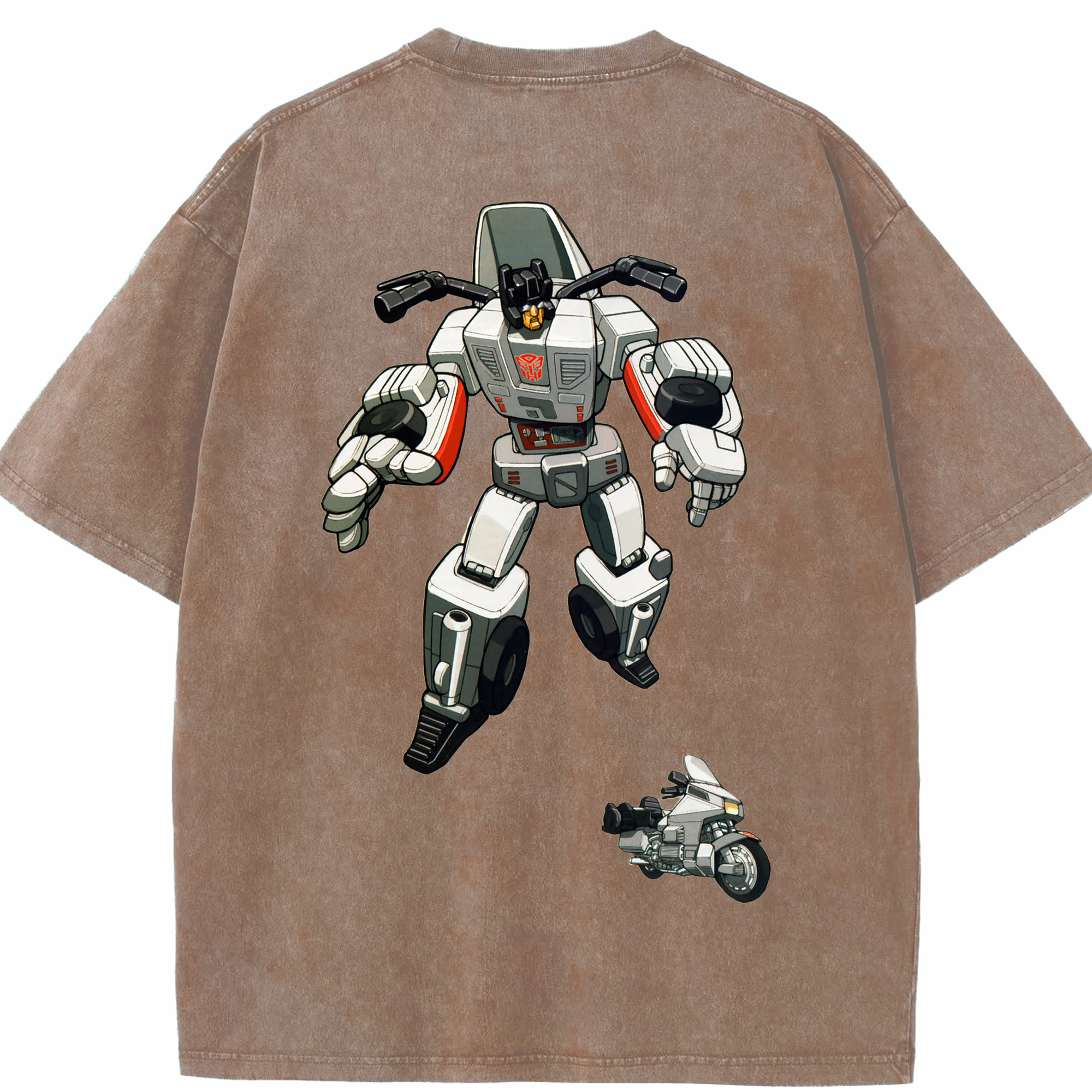 （画像用）  綿100% ヴィンテージ風 半袖Tシャツ（背面プリント）