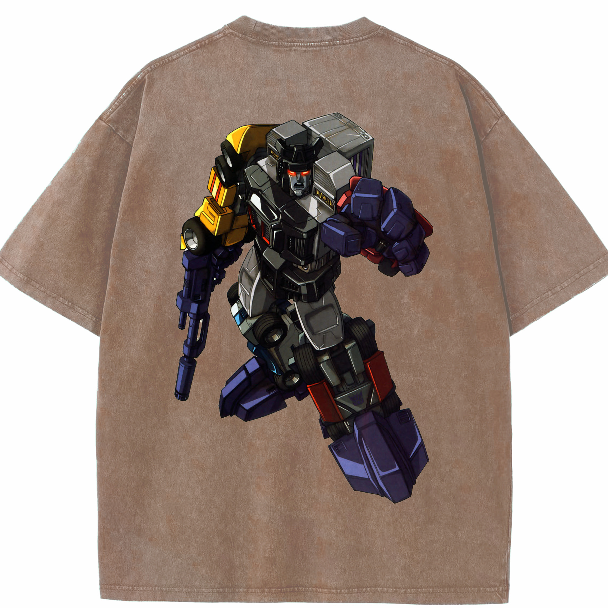 （画像用）  綿100% ヴィンテージ風 半袖Tシャツ（背面プリント）