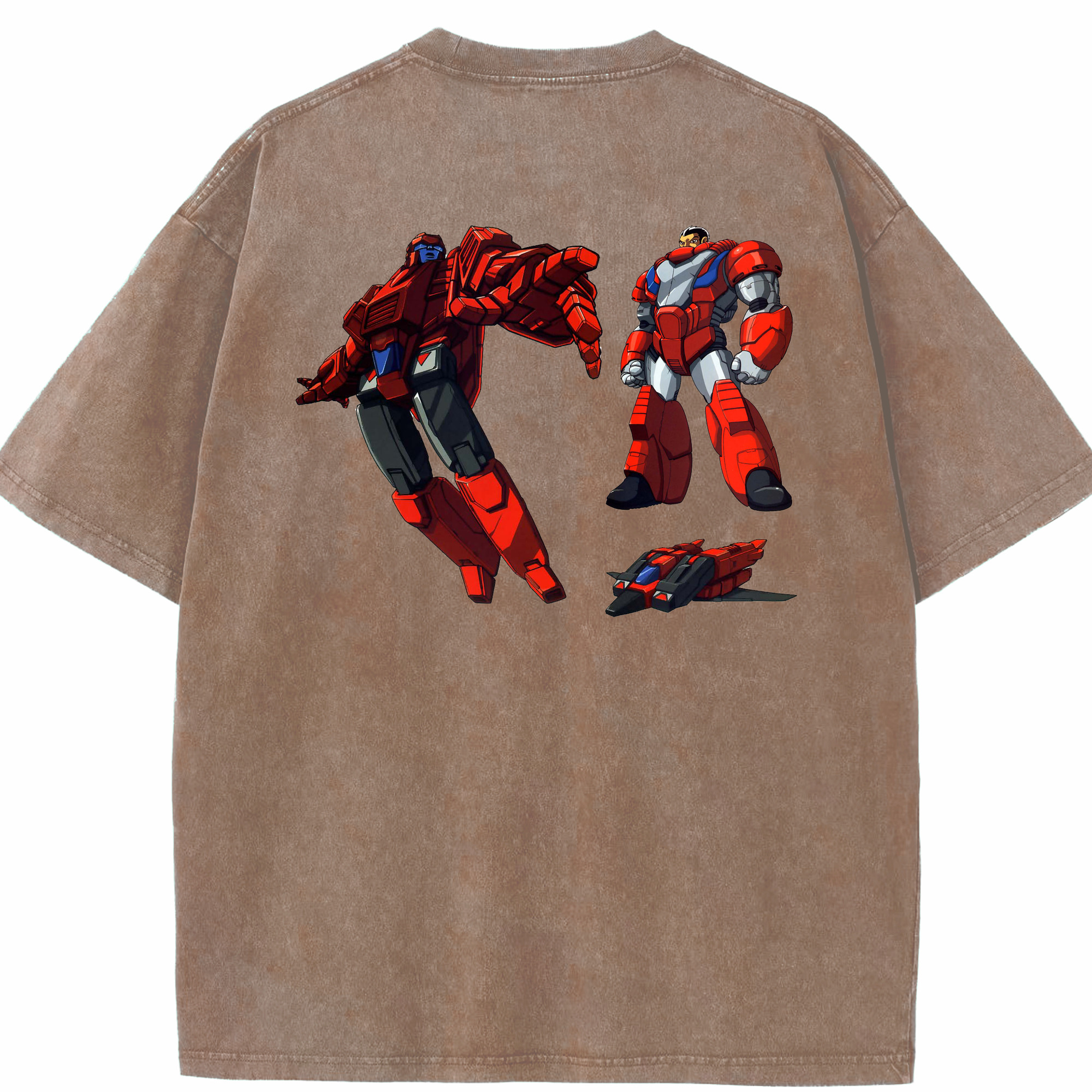 （画像用）  綿100% ヴィンテージ風 半袖Tシャツ（背面プリント）