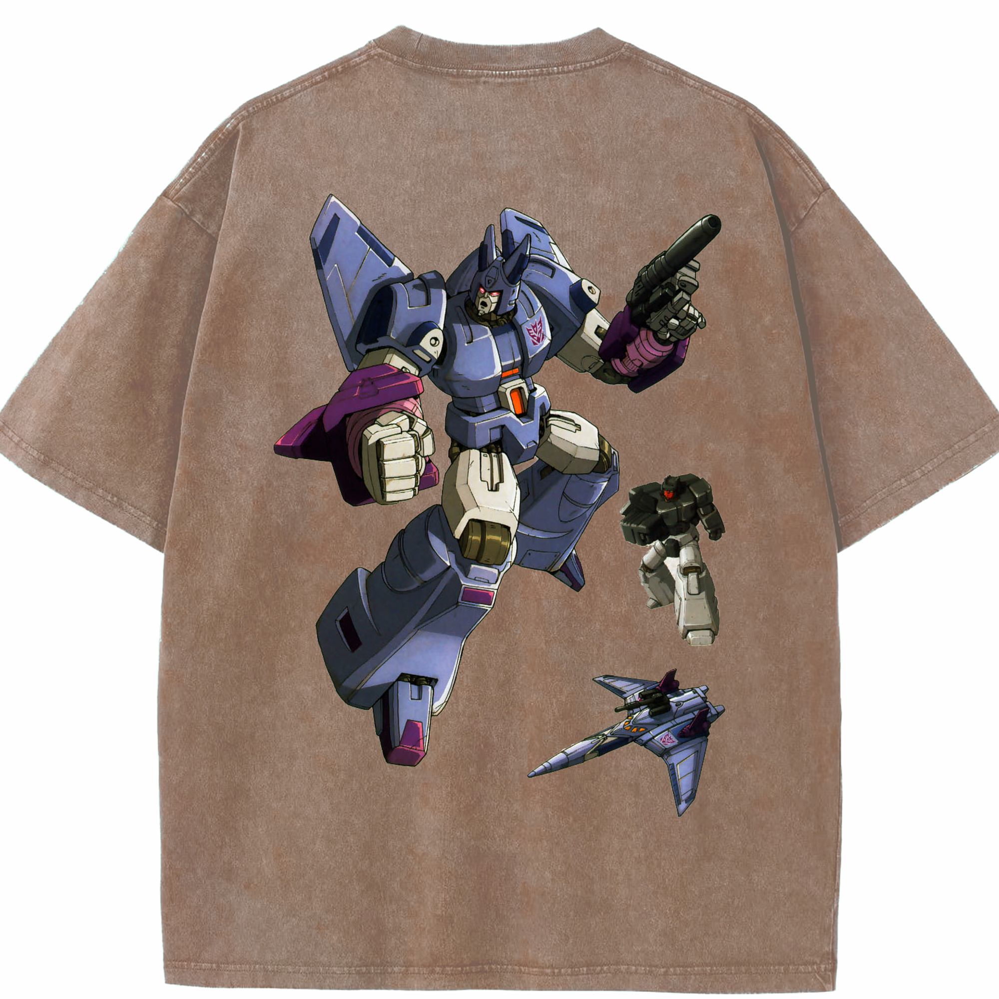 （画像用）  綿100% ヴィンテージ風 半袖Tシャツ（背面プリント）