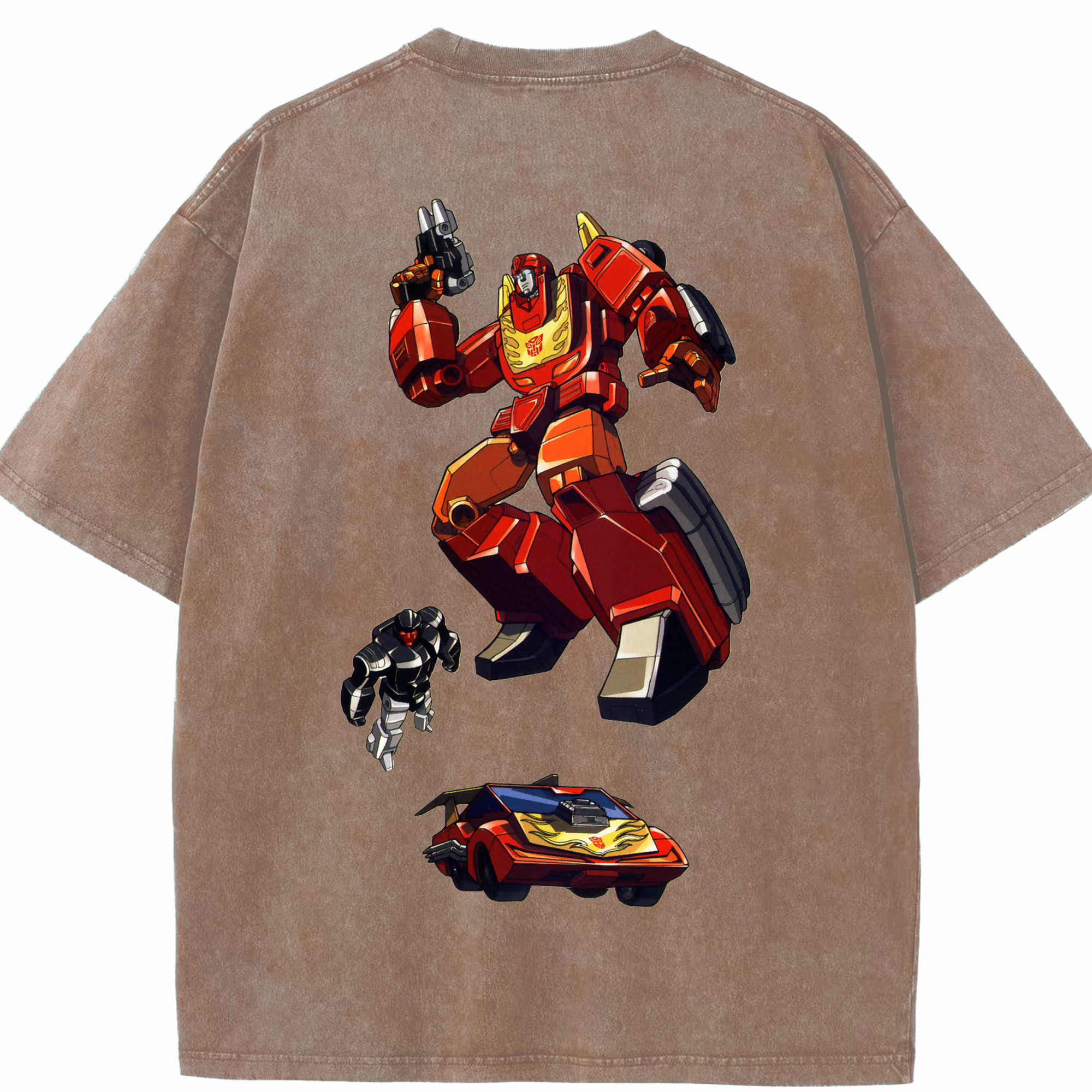 （画像用）  綿100% ヴィンテージ風 半袖Tシャツ（背面プリント）