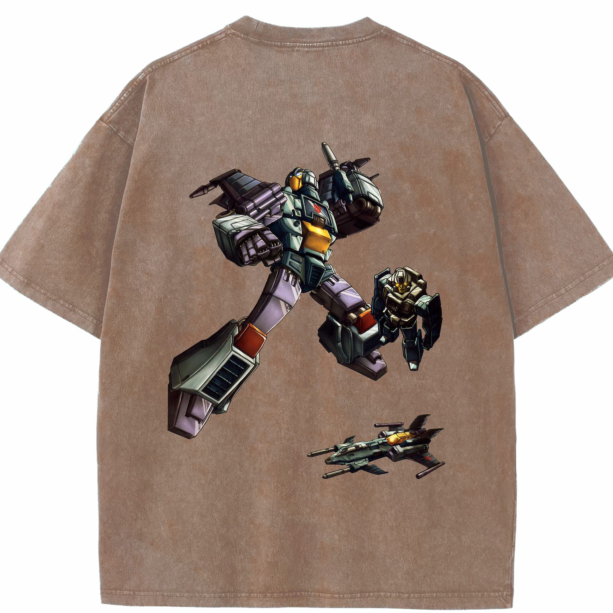 （画像用）  綿100% ヴィンテージ風 半袖Tシャツ（背面プリント）