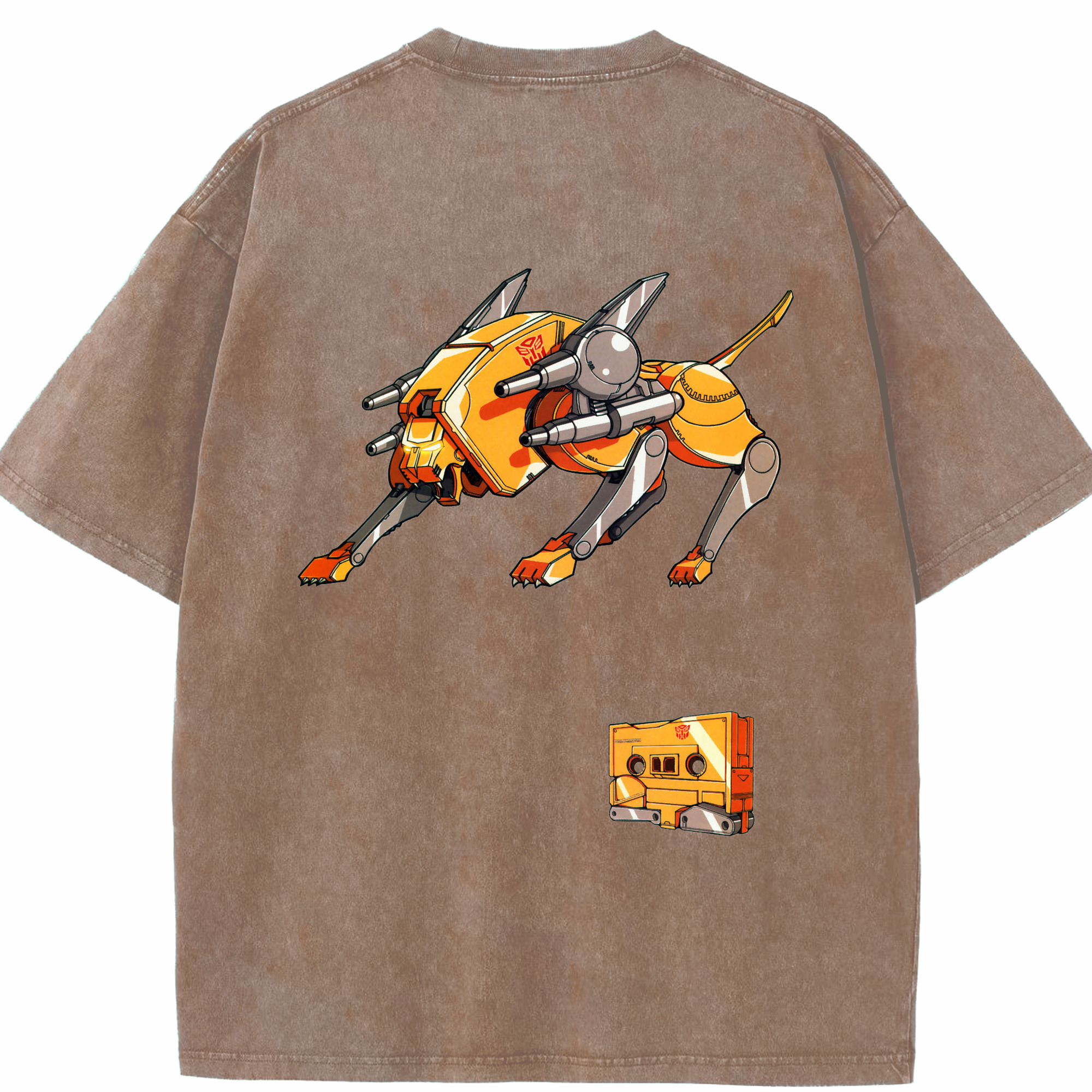 （画像用）  綿100% ヴィンテージ風 半袖Tシャツ（背面プリント）
