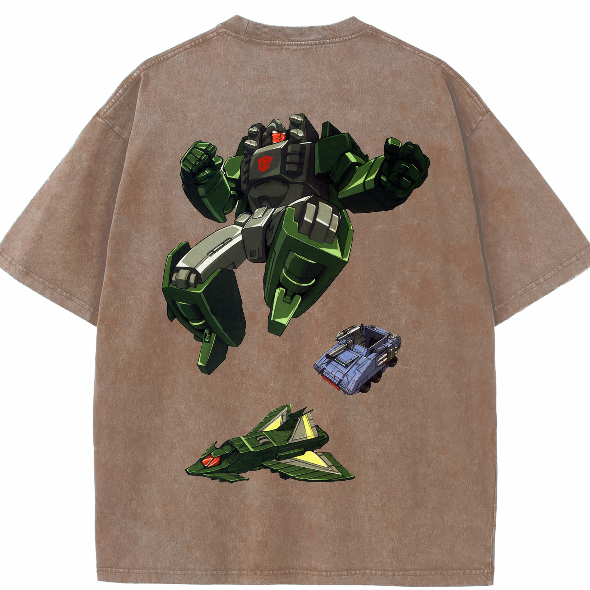 （画像用）  綿100% ヴィンテージ風 半袖Tシャツ（背面プリント）