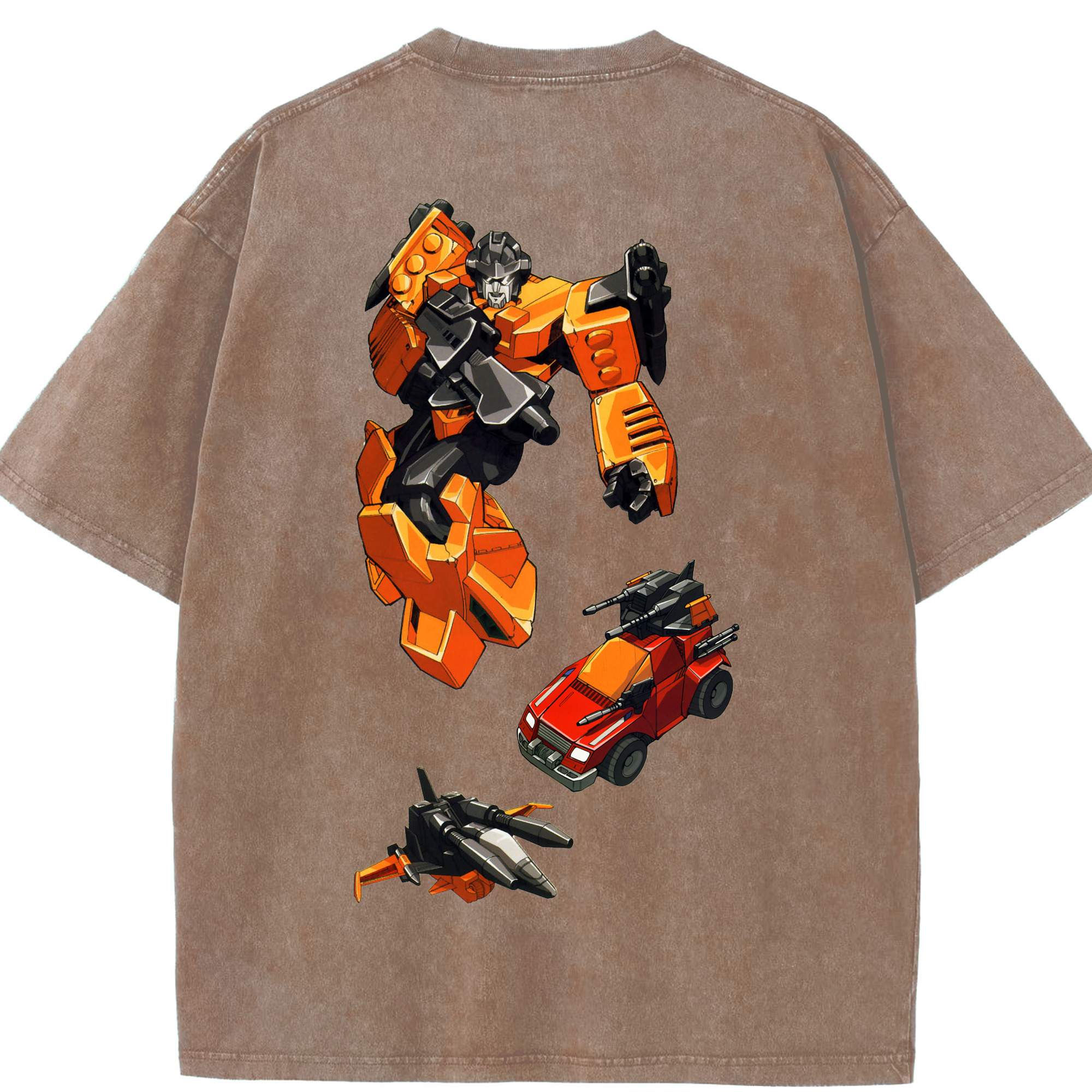 （画像用）  綿100% ヴィンテージ風 半袖Tシャツ（背面プリント）