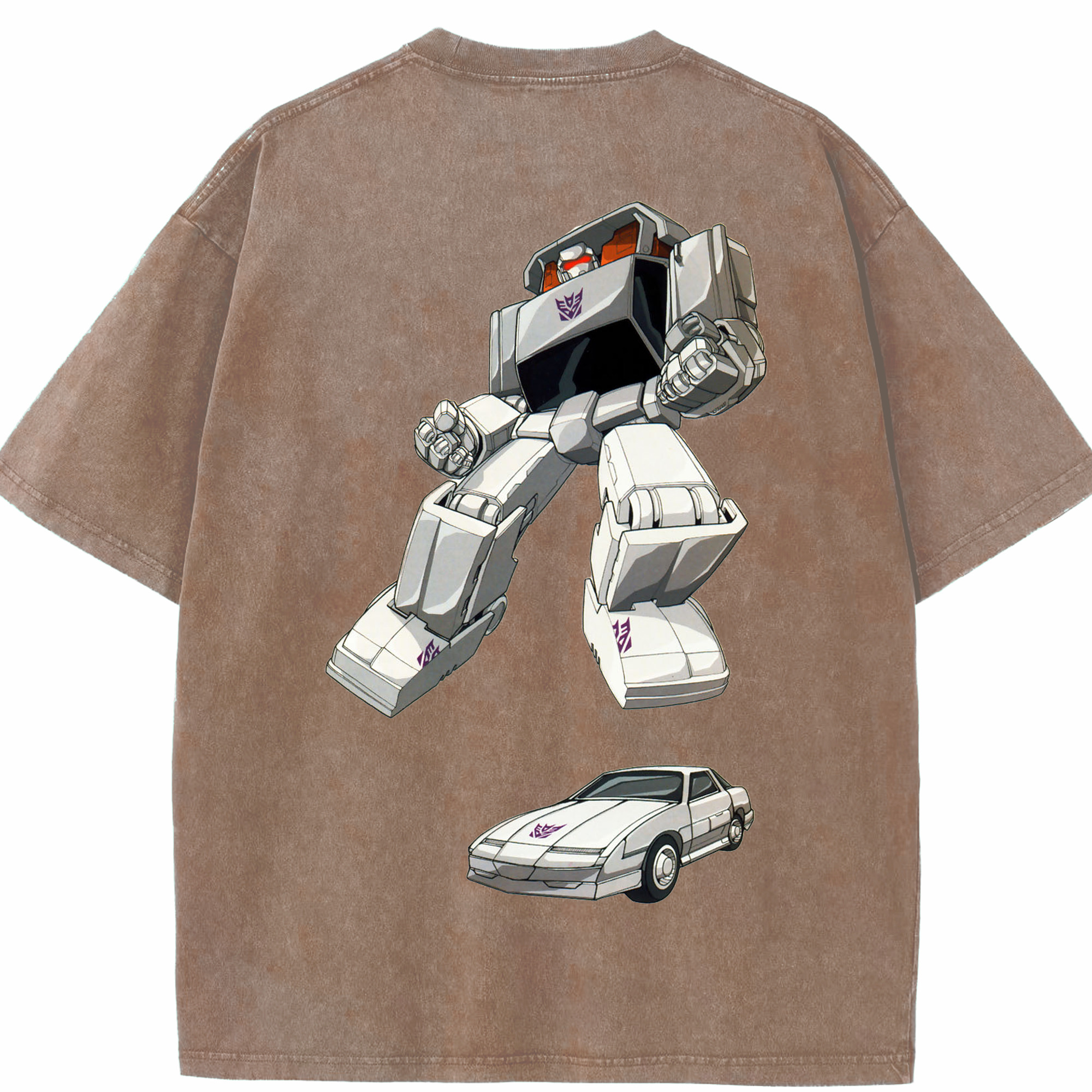（画像用）  綿100% ヴィンテージ風 半袖Tシャツ（背面プリント）