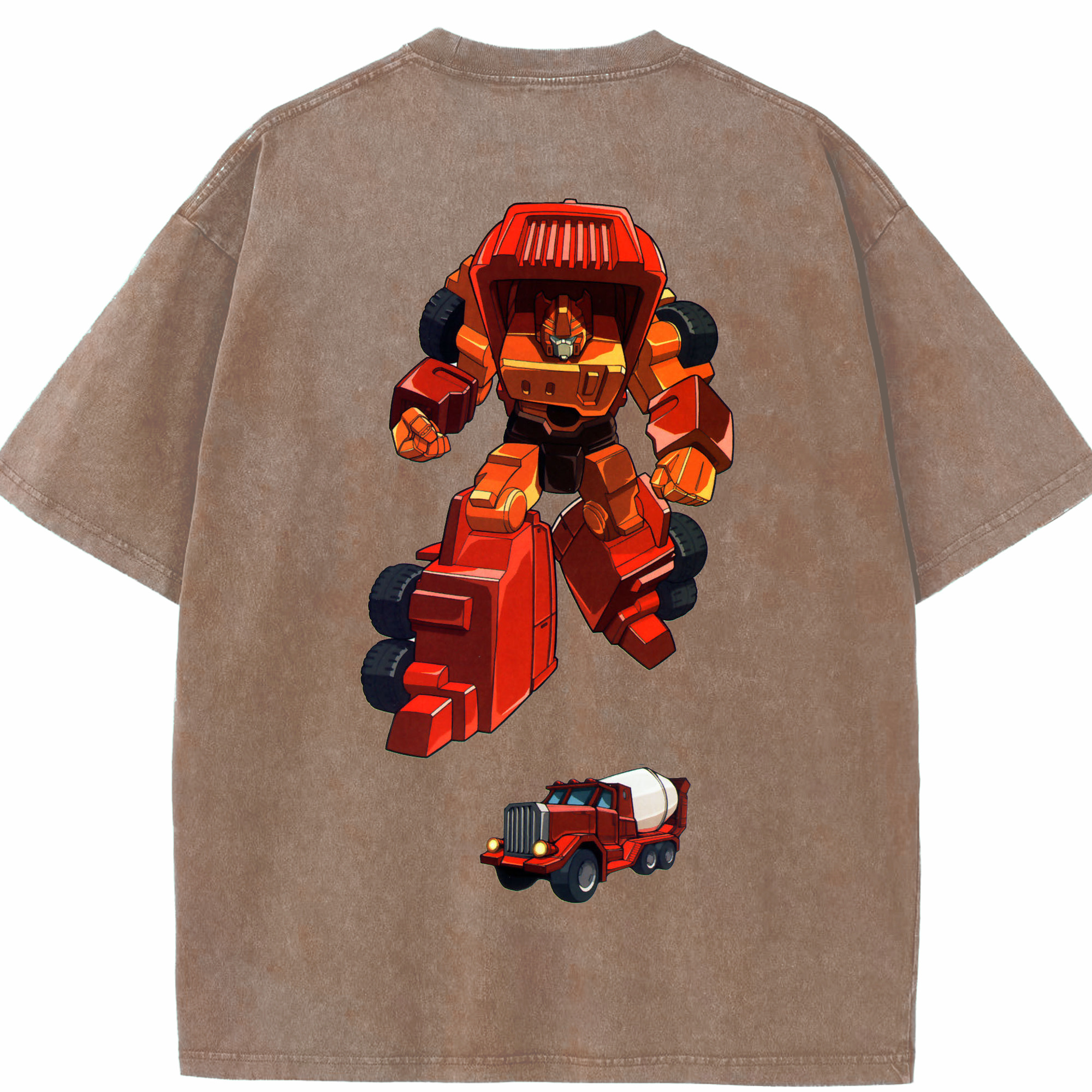 （画像用）  綿100% ヴィンテージ風 半袖Tシャツ（背面プリント）
