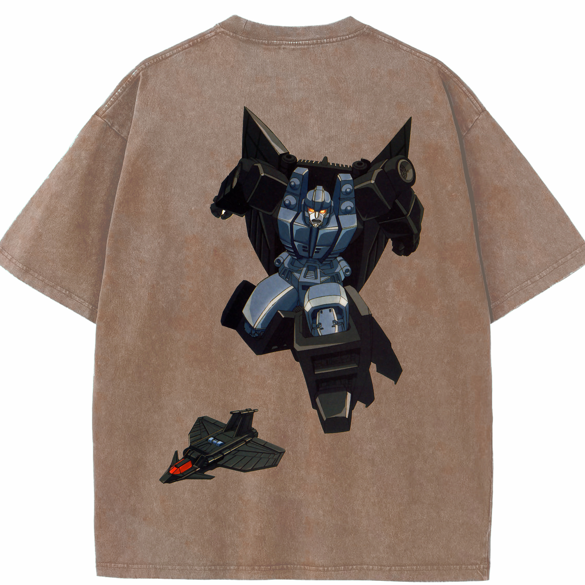 （画像用）  綿100% ヴィンテージ風 半袖Tシャツ（背面プリント）