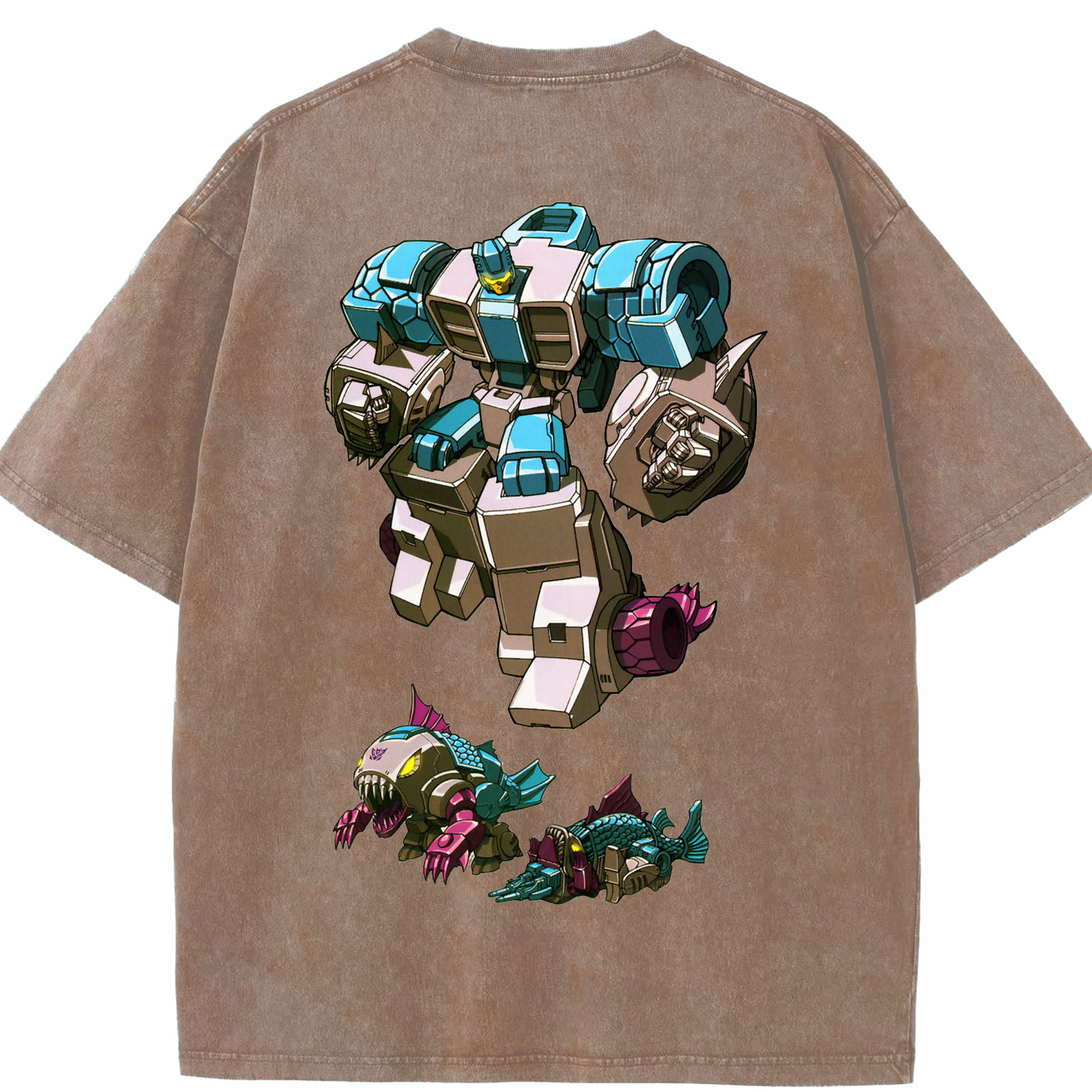 （画像用）  綿100% ヴィンテージ風 半袖Tシャツ（背面プリント）