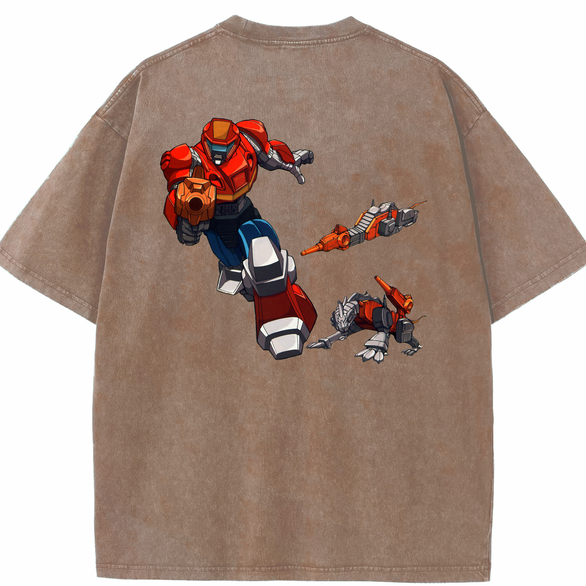 （画像用）  綿100% ヴィンテージ風 半袖Tシャツ（背面プリント）