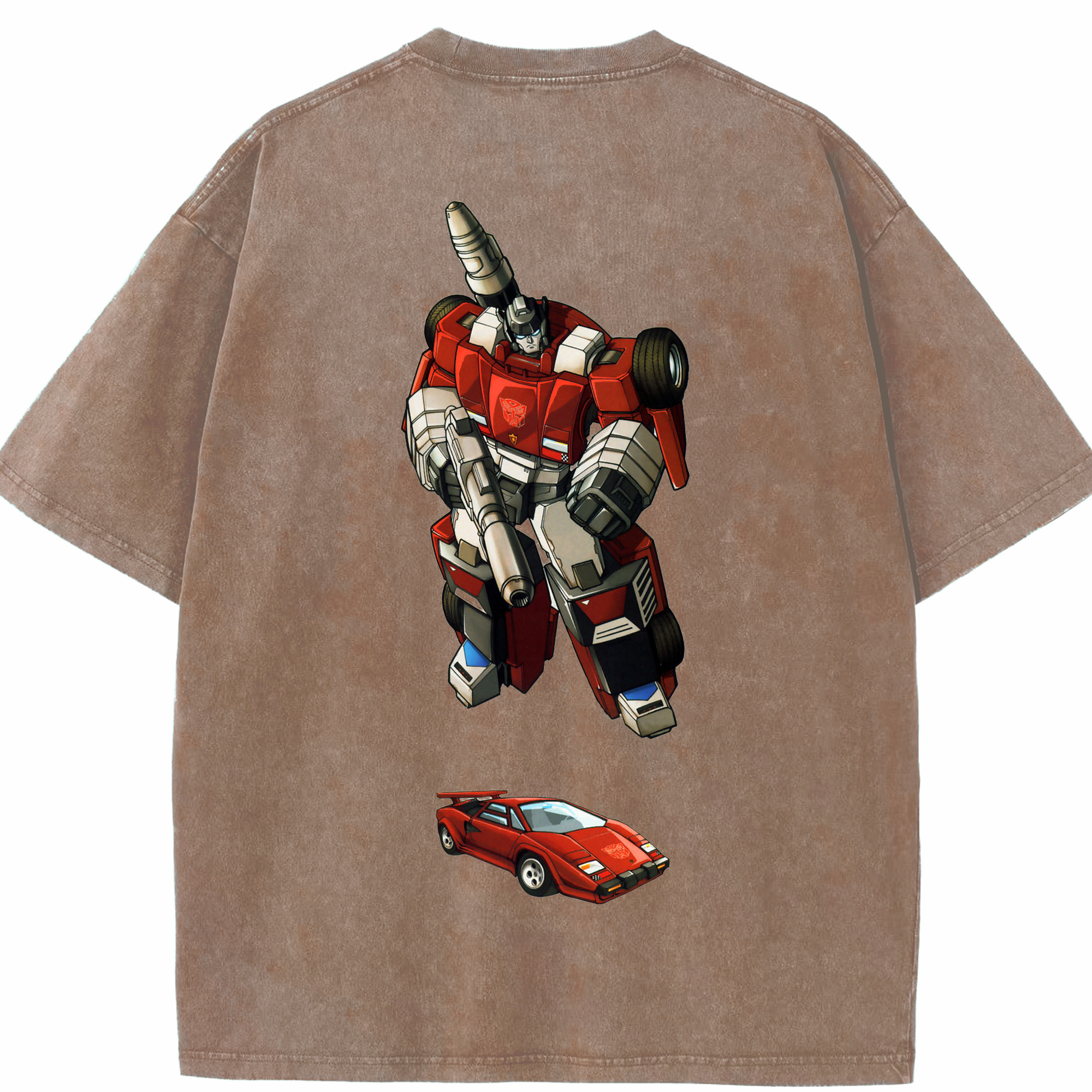 （画像用）  綿100% ヴィンテージ風 半袖Tシャツ（背面プリント）
