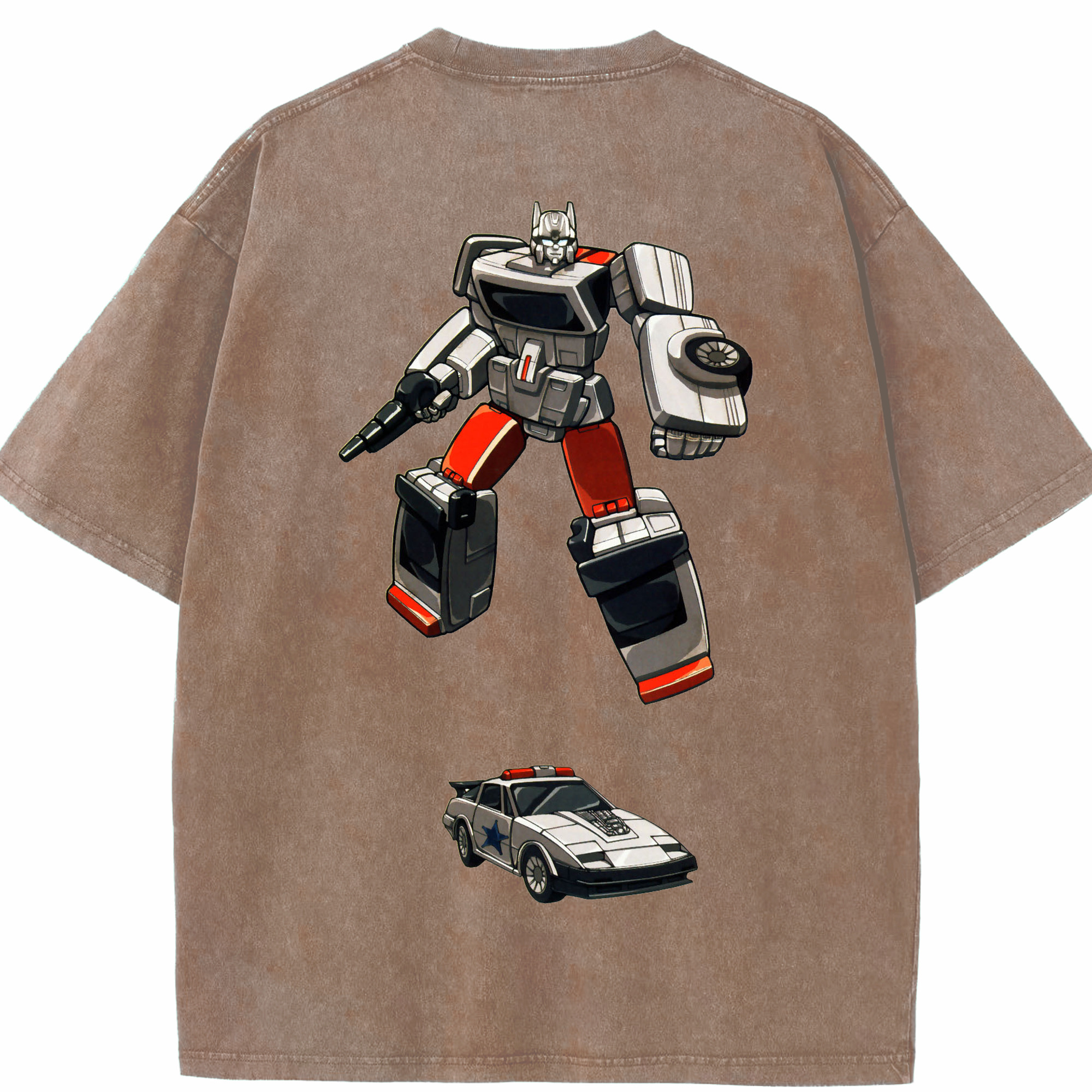 （画像用）  綿100% ヴィンテージ風 半袖Tシャツ（背面プリント）
