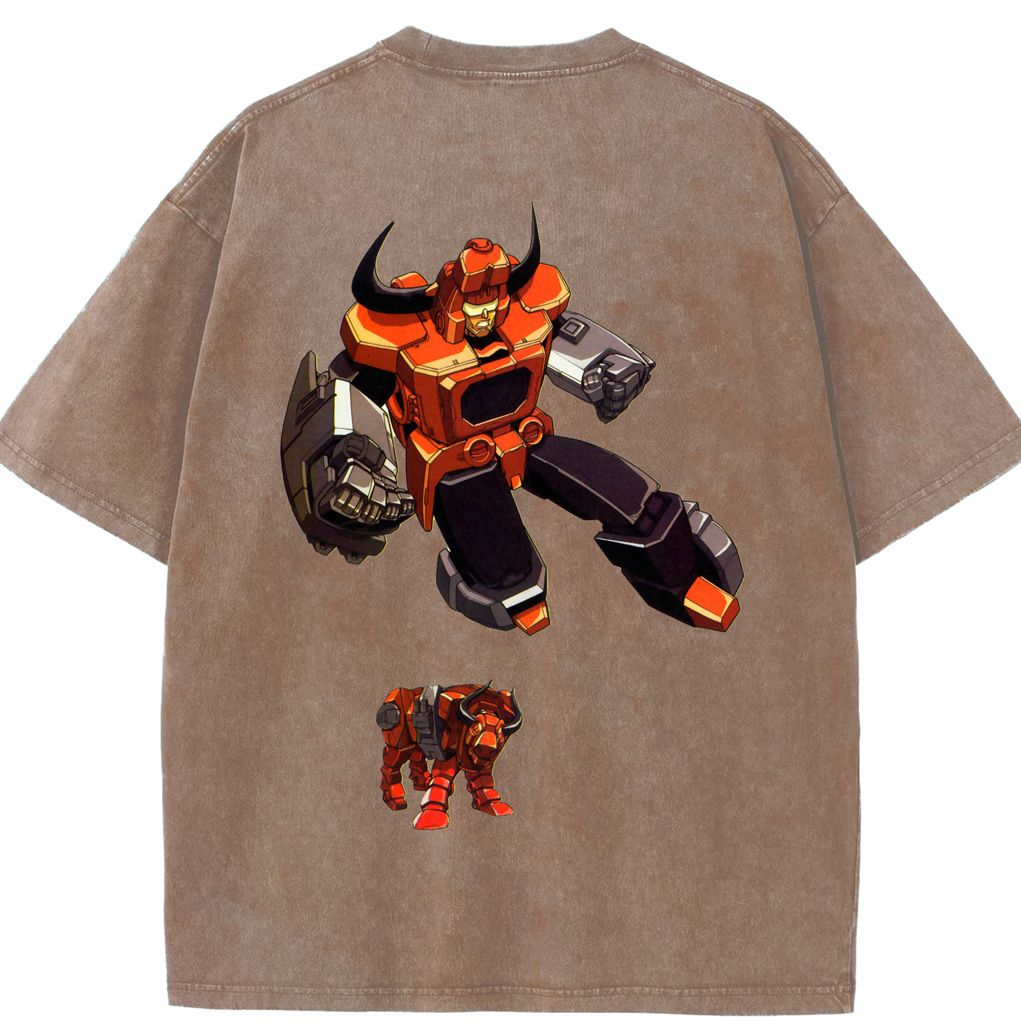 （画像用）  綿100% ヴィンテージ風 半袖Tシャツ（背面プリント）