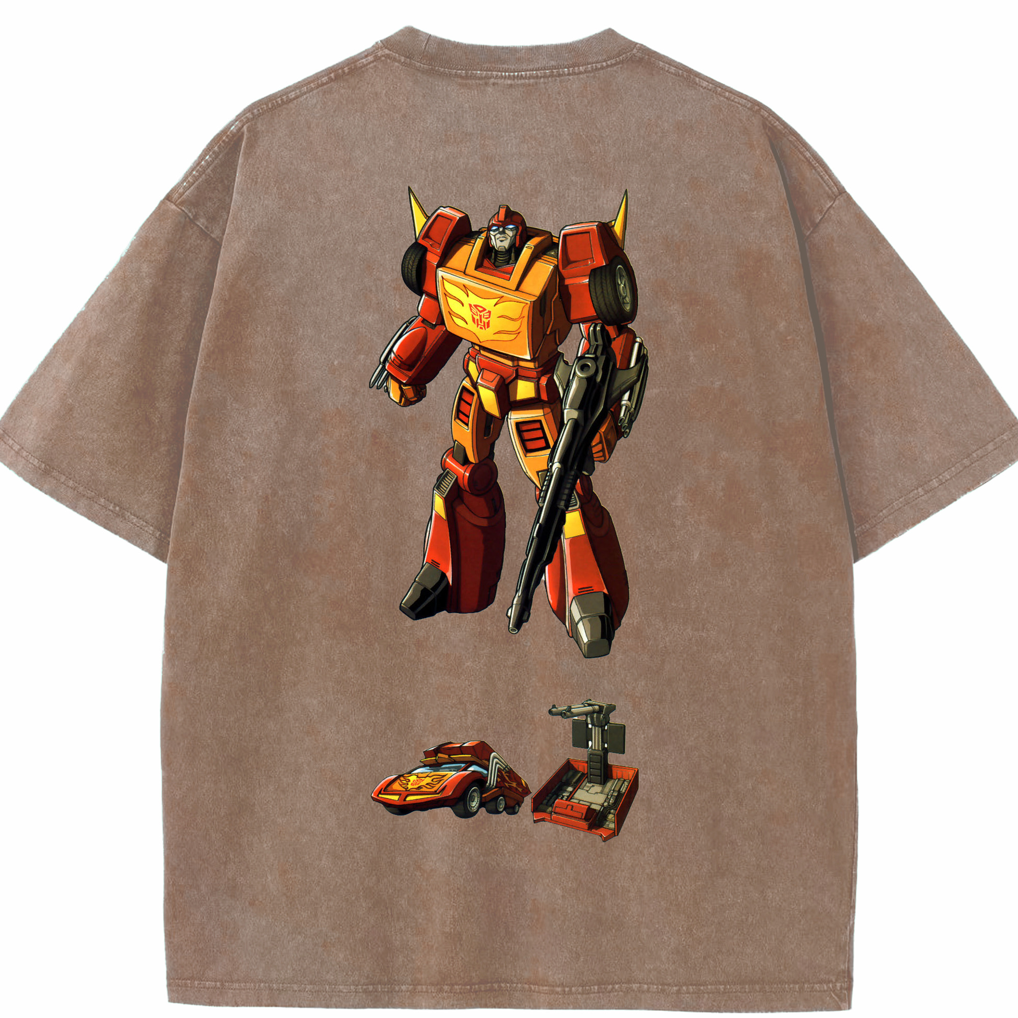 （画像用）  綿100% ヴィンテージ風 半袖Tシャツ（背面プリント）