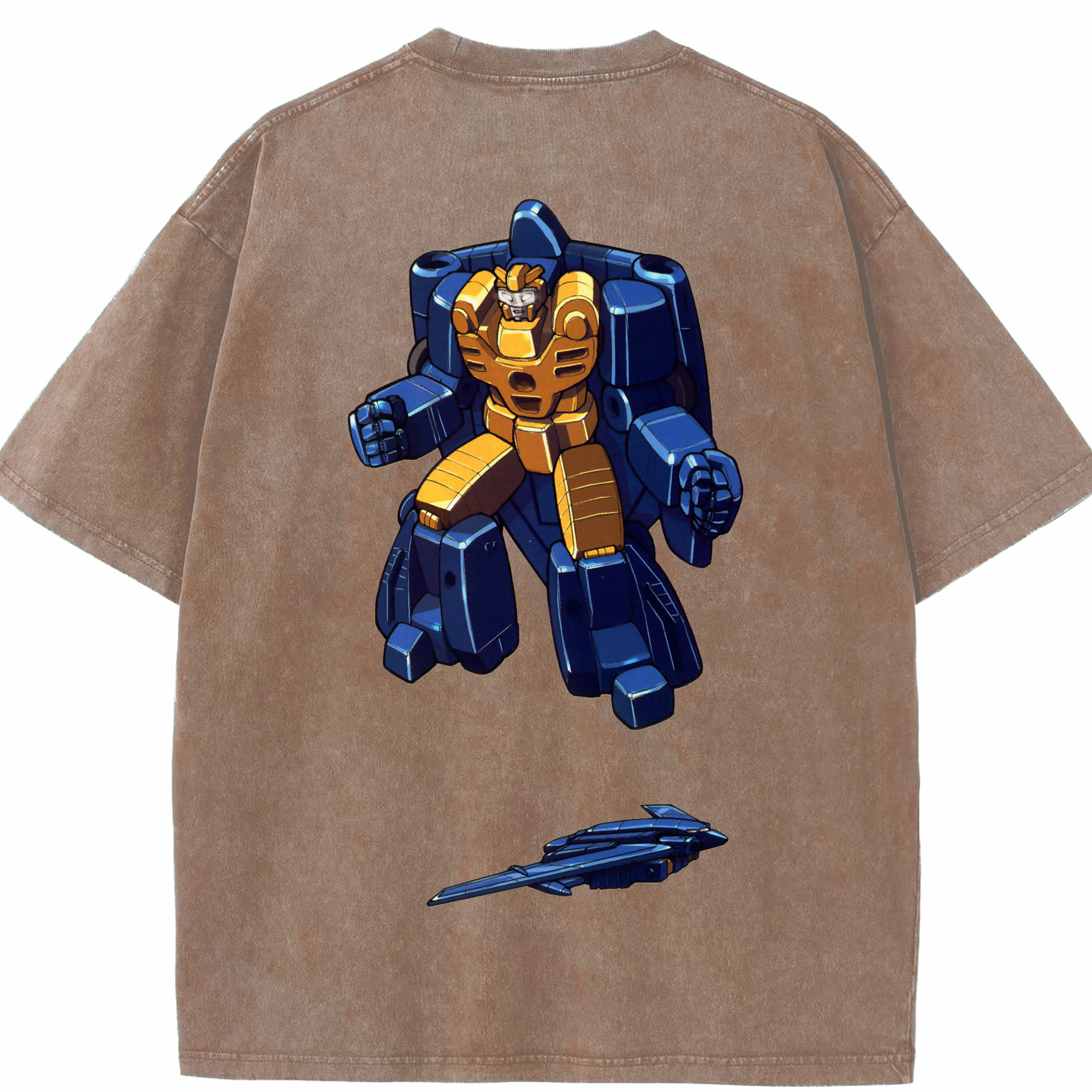 （画像用）  綿100% ヴィンテージ風 半袖Tシャツ（背面プリント）