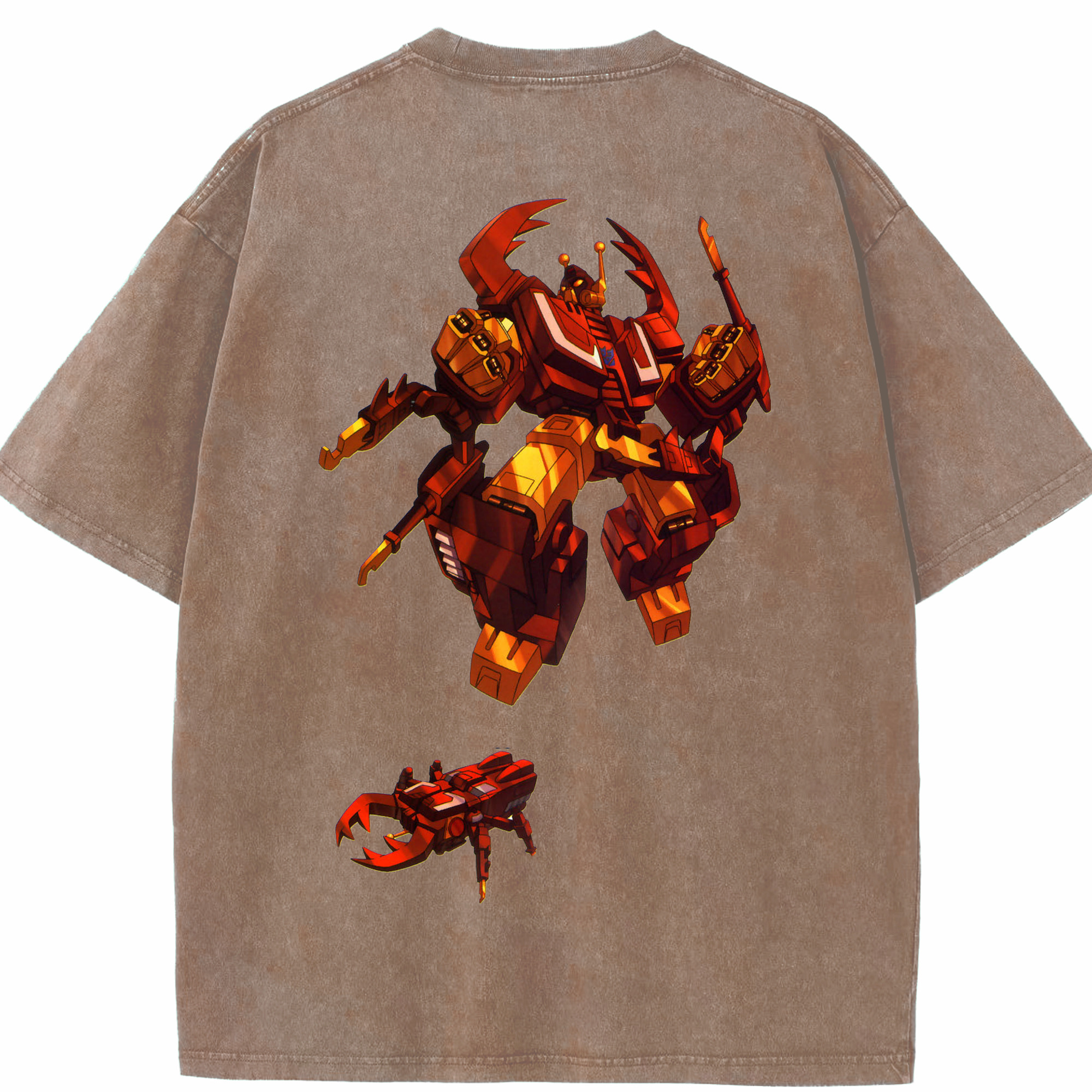 （画像用）  綿100% ヴィンテージ風 半袖Tシャツ（背面プリント）