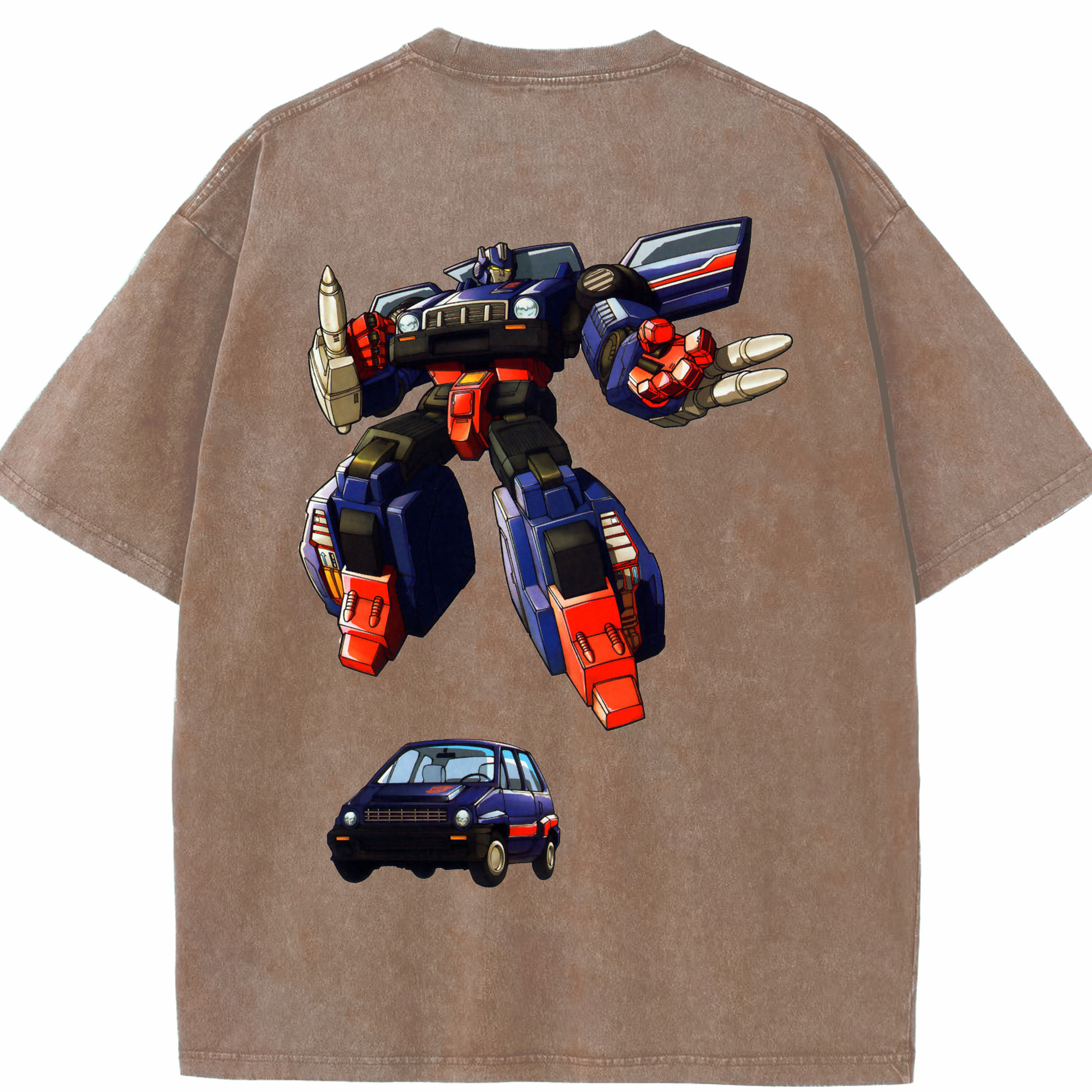 （画像用）  綿100% ヴィンテージ風 半袖Tシャツ（背面プリント）