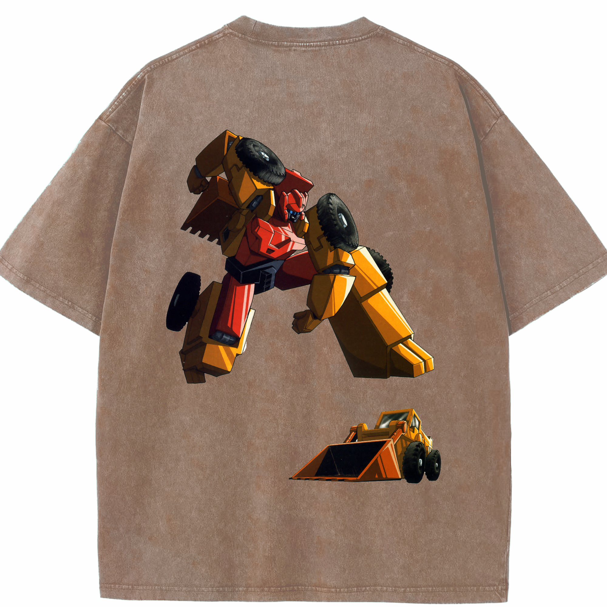 （画像用）  綿100% ヴィンテージ風 半袖Tシャツ（背面プリント）