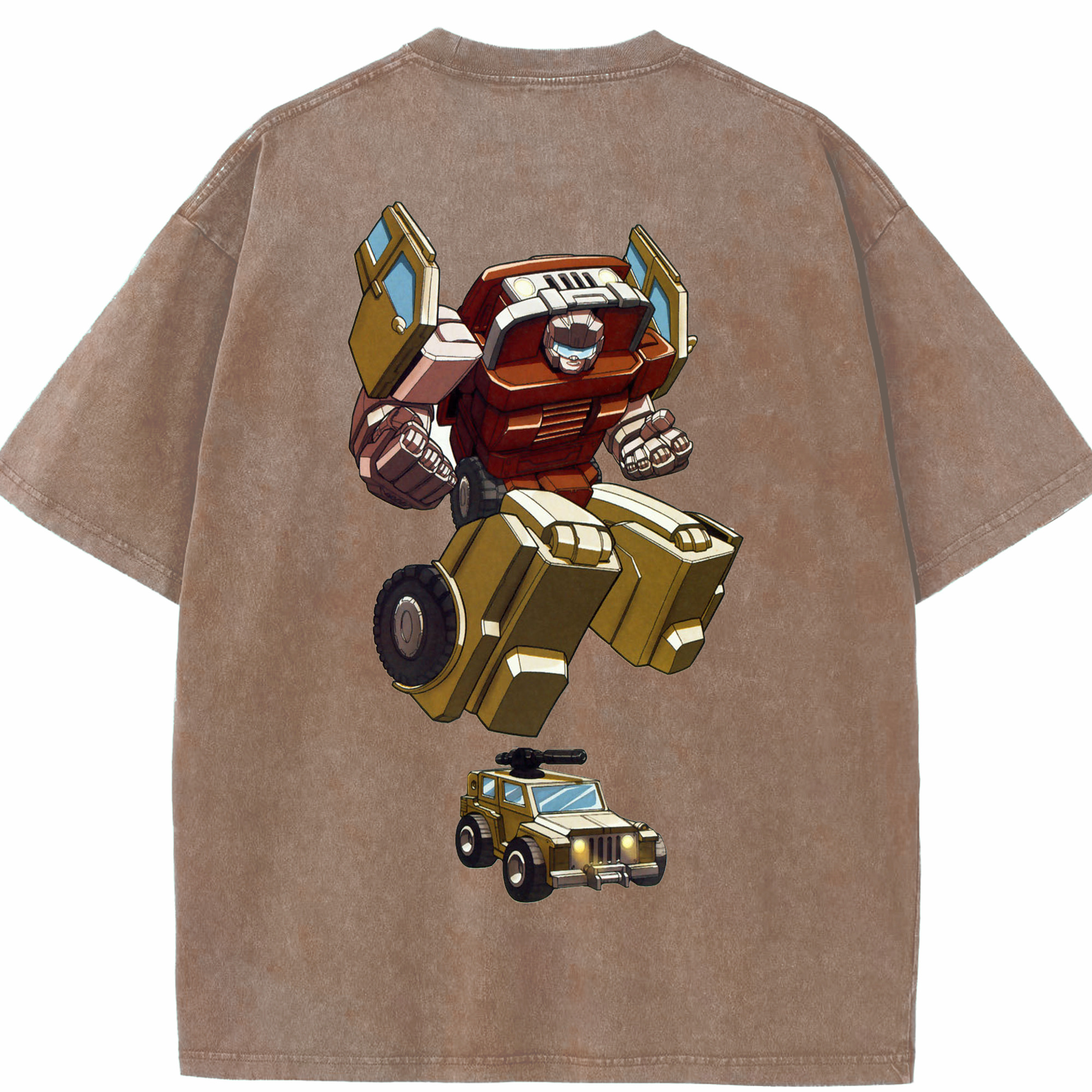 （画像用）  綿100% ヴィンテージ風 半袖Tシャツ（背面プリント）