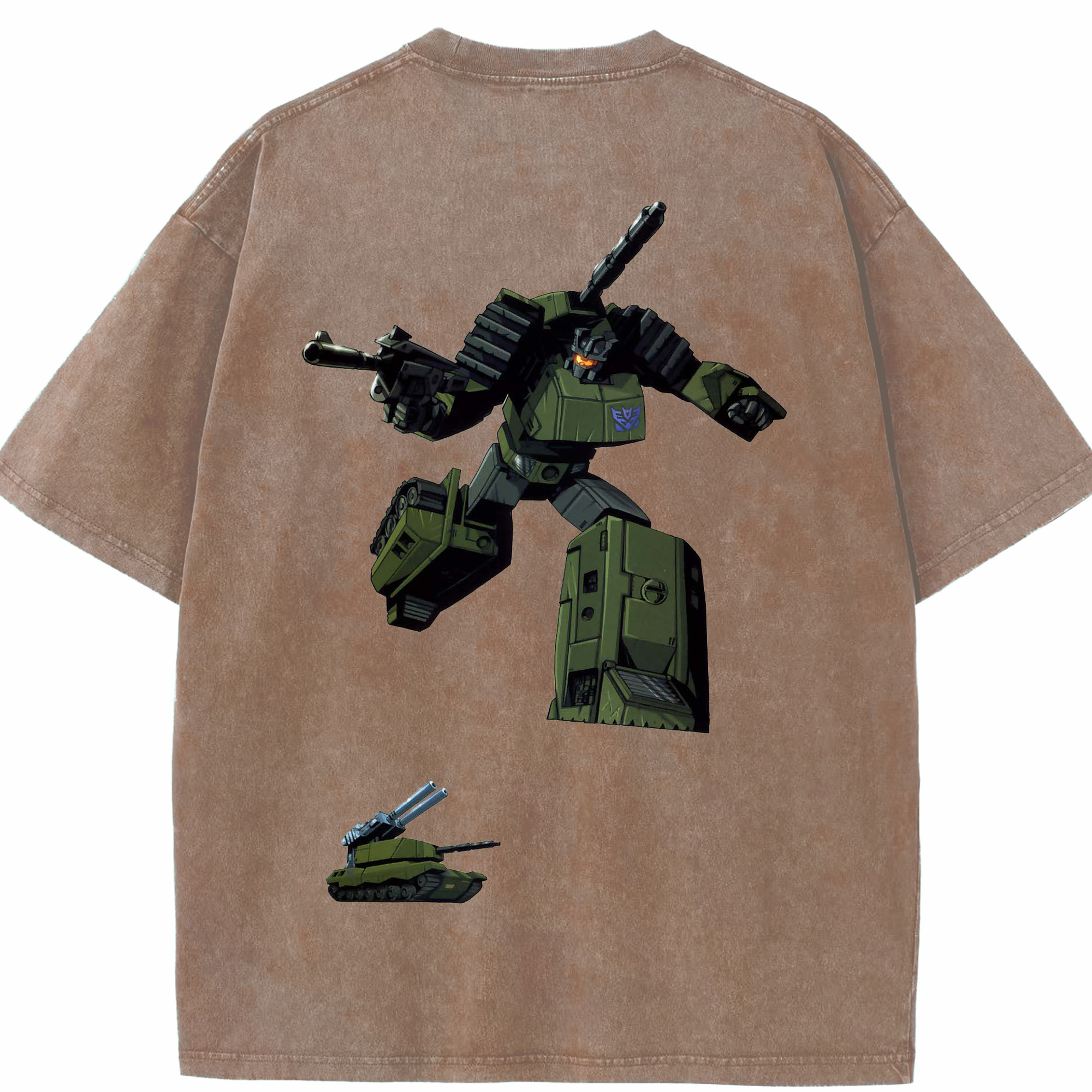 （画像用）  綿100% ヴィンテージ風 半袖Tシャツ（背面プリント）