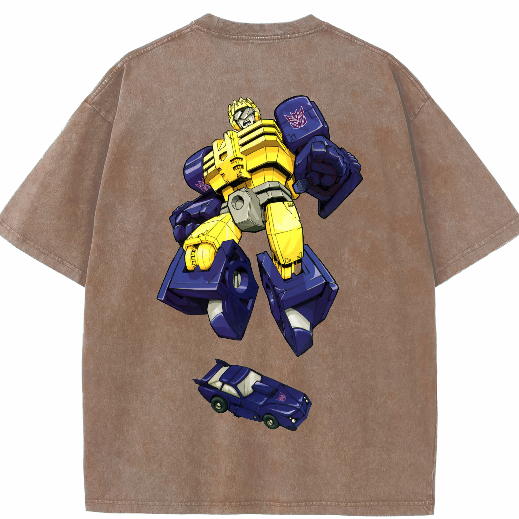 （画像用）  綿100% ヴィンテージ風 半袖Tシャツ（背面プリント）