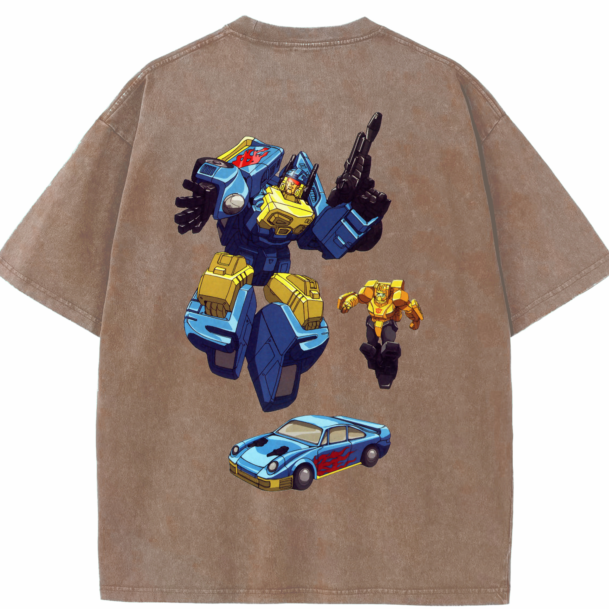 （画像用）  綿100% ヴィンテージ風 半袖Tシャツ（背面プリント）