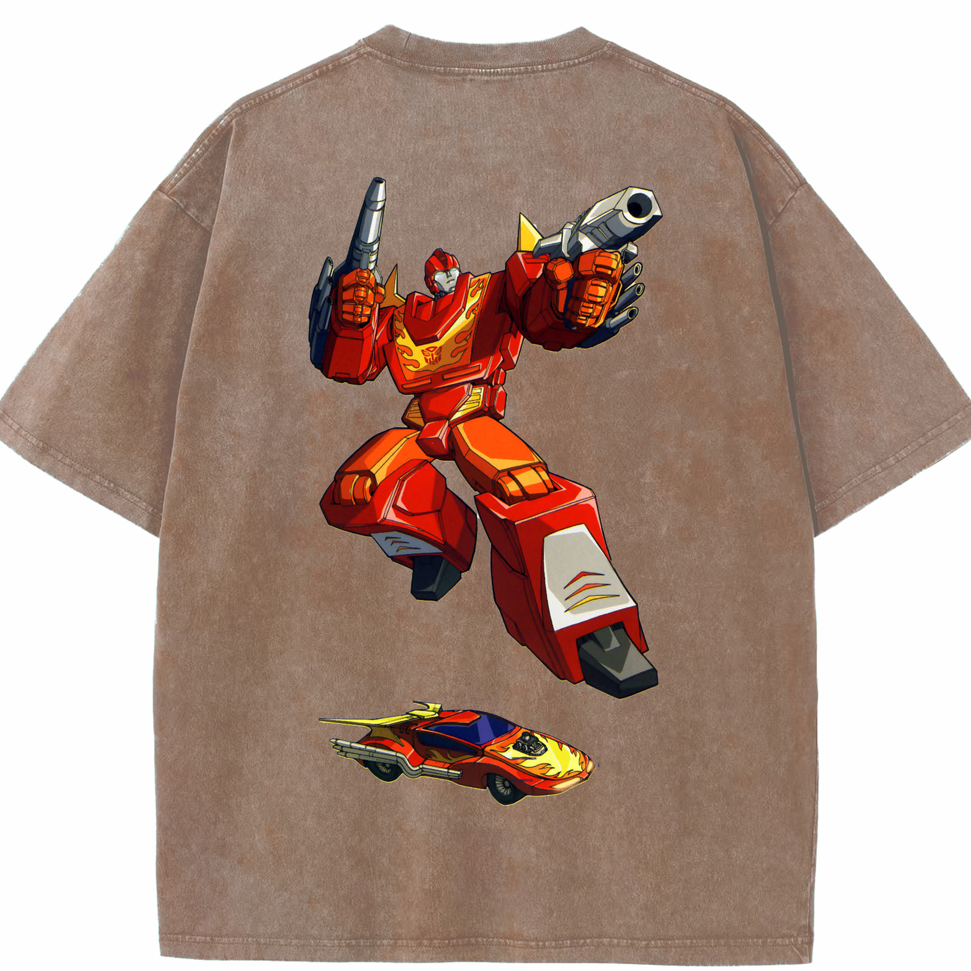 （画像用）  綿100% ヴィンテージ風 半袖Tシャツ（背面プリント）