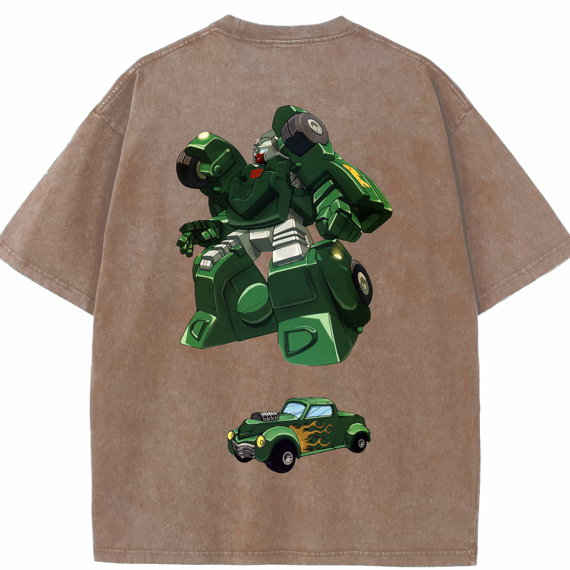 （画像用）  綿100% ヴィンテージ風 半袖Tシャツ（背面プリント）