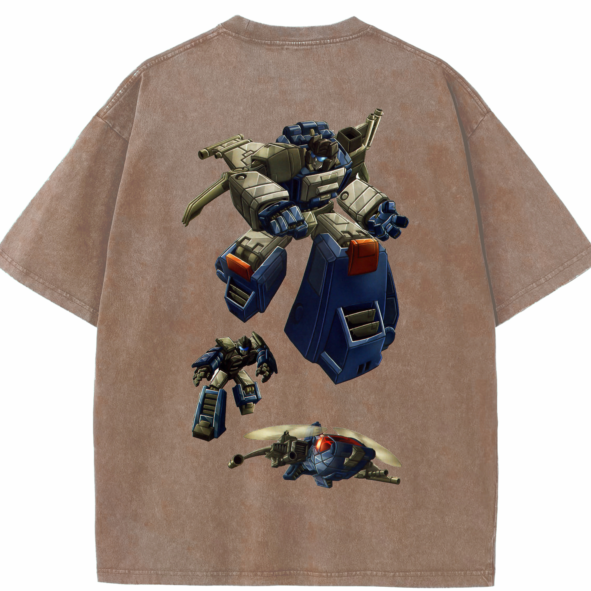 （画像用）  綿100% ヴィンテージ風 半袖Tシャツ（背面プリント）