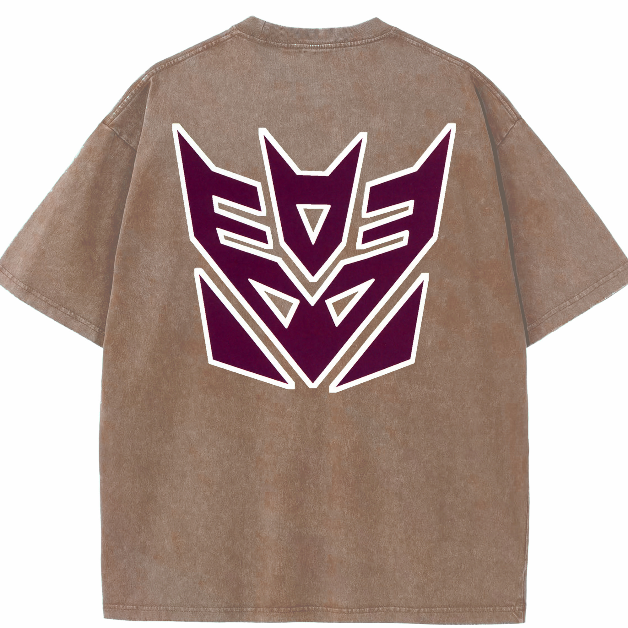 （画像用）  綿100% ヴィンテージ風 半袖Tシャツ（背面プリント）