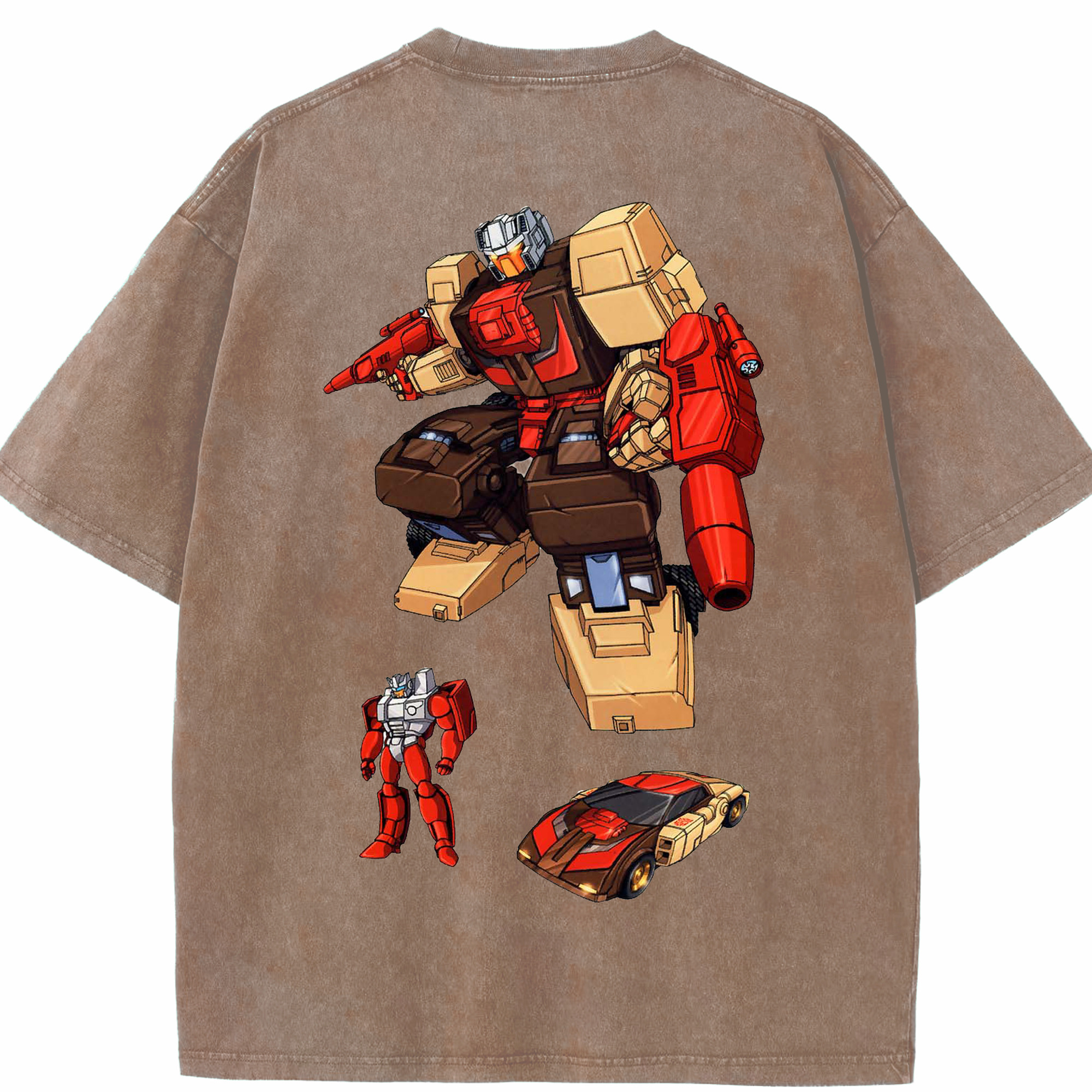 （画像用）  綿100% ヴィンテージ風 半袖Tシャツ（背面プリント）