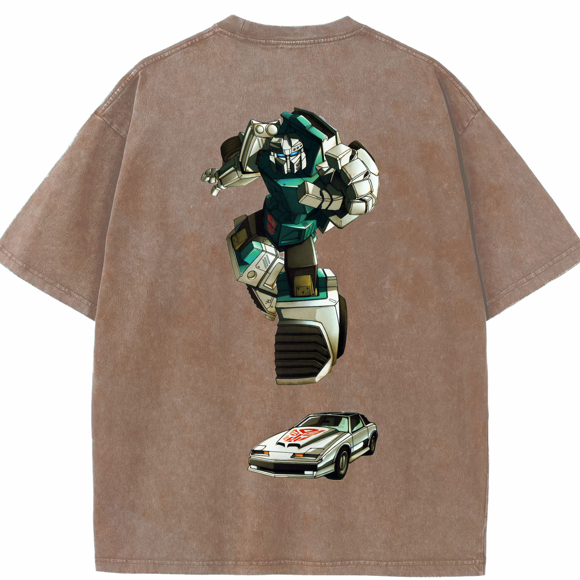 （画像用）  綿100% ヴィンテージ風 半袖Tシャツ（背面プリント）