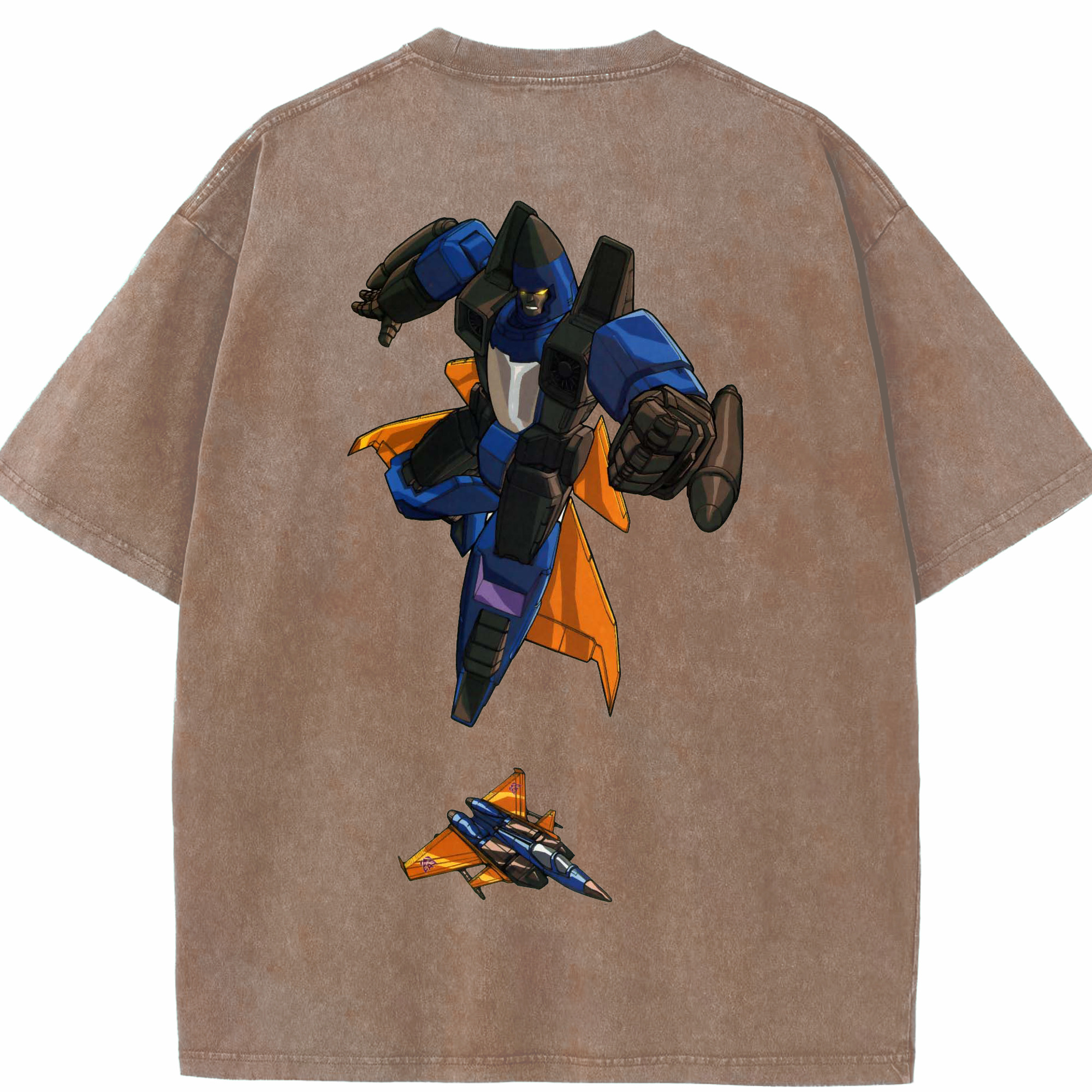 （画像用）  綿100% ヴィンテージ風 半袖Tシャツ（背面プリント）