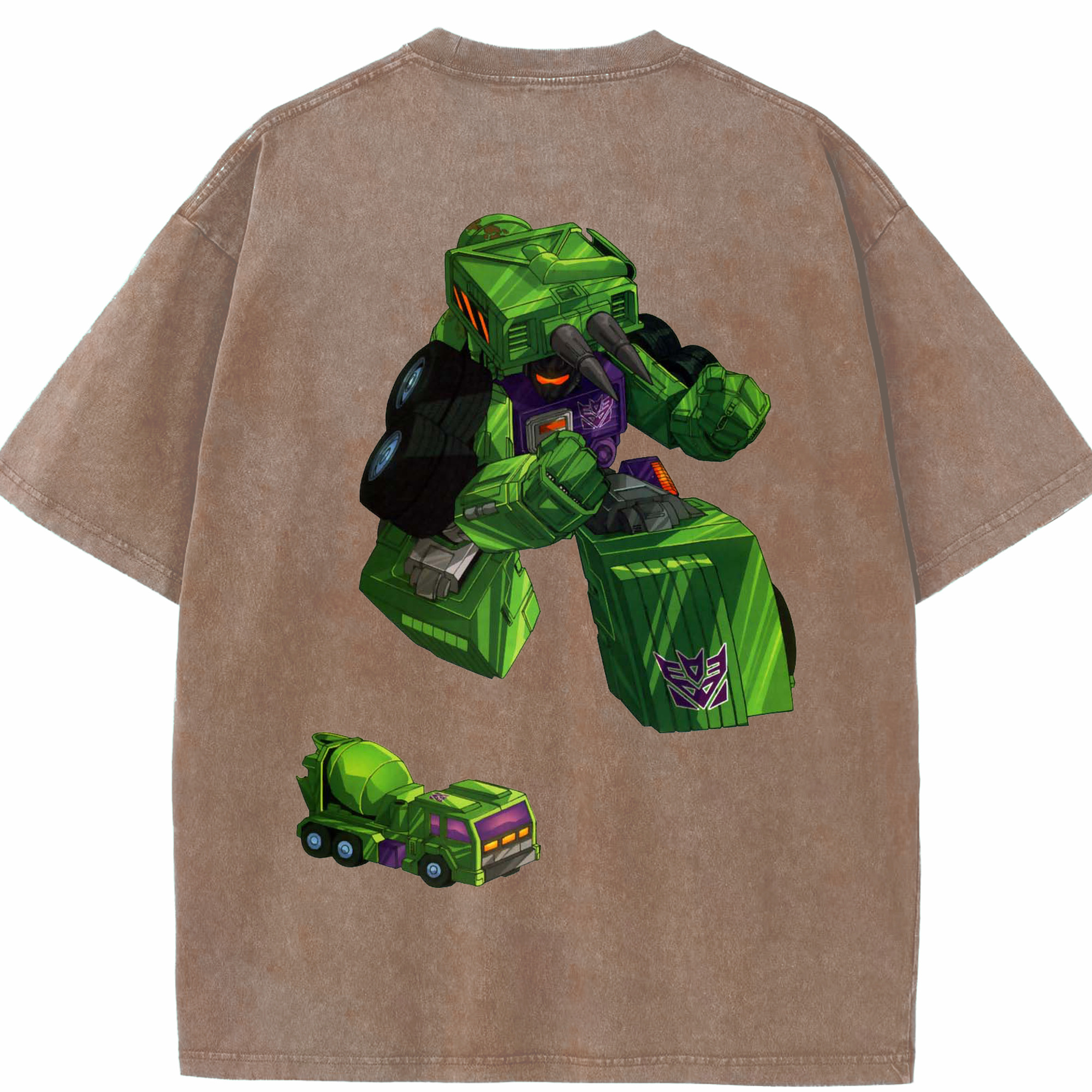 （画像用）  綿100% ヴィンテージ風 半袖Tシャツ（背面プリント）