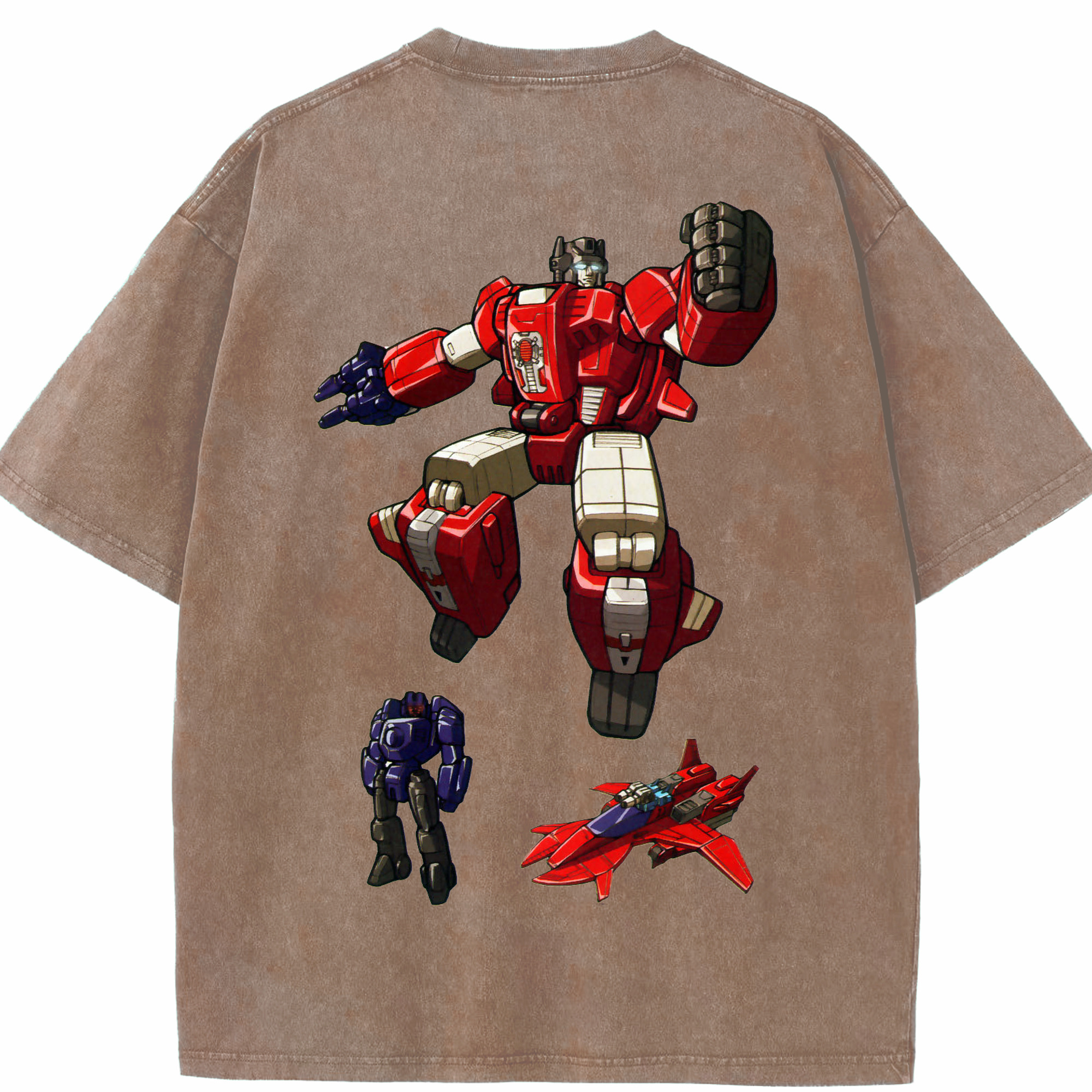（画像用）  綿100% ヴィンテージ風 半袖Tシャツ（背面プリント）