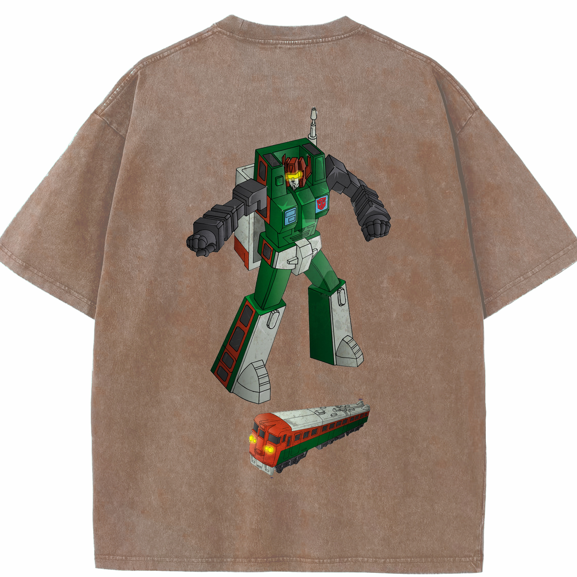 （画像用）  綿100% ヴィンテージ風 半袖Tシャツ（背面プリント）