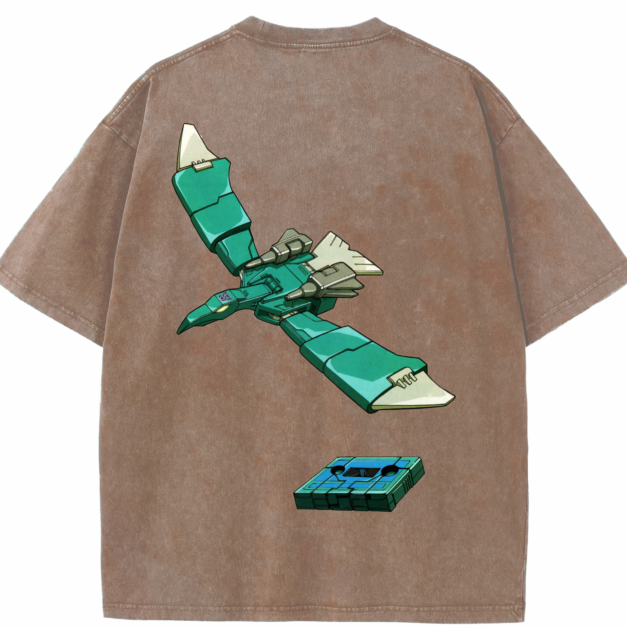 （画像用）  綿100% ヴィンテージ風 半袖Tシャツ（背面プリント）