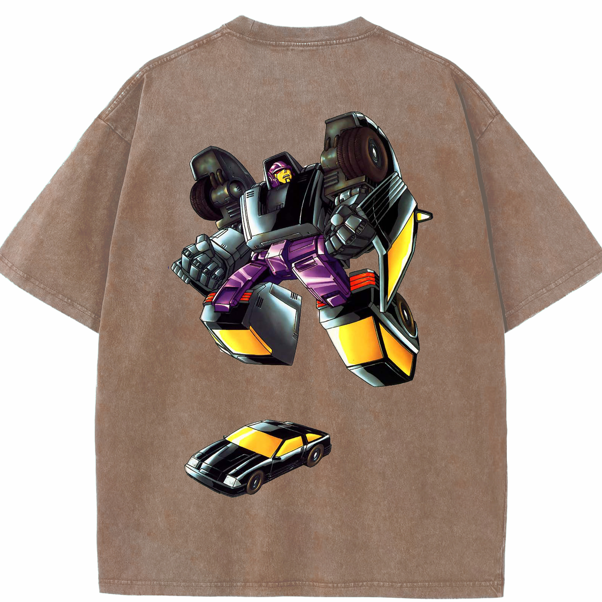 （画像用）  綿100% ヴィンテージ風 半袖Tシャツ（背面プリント）