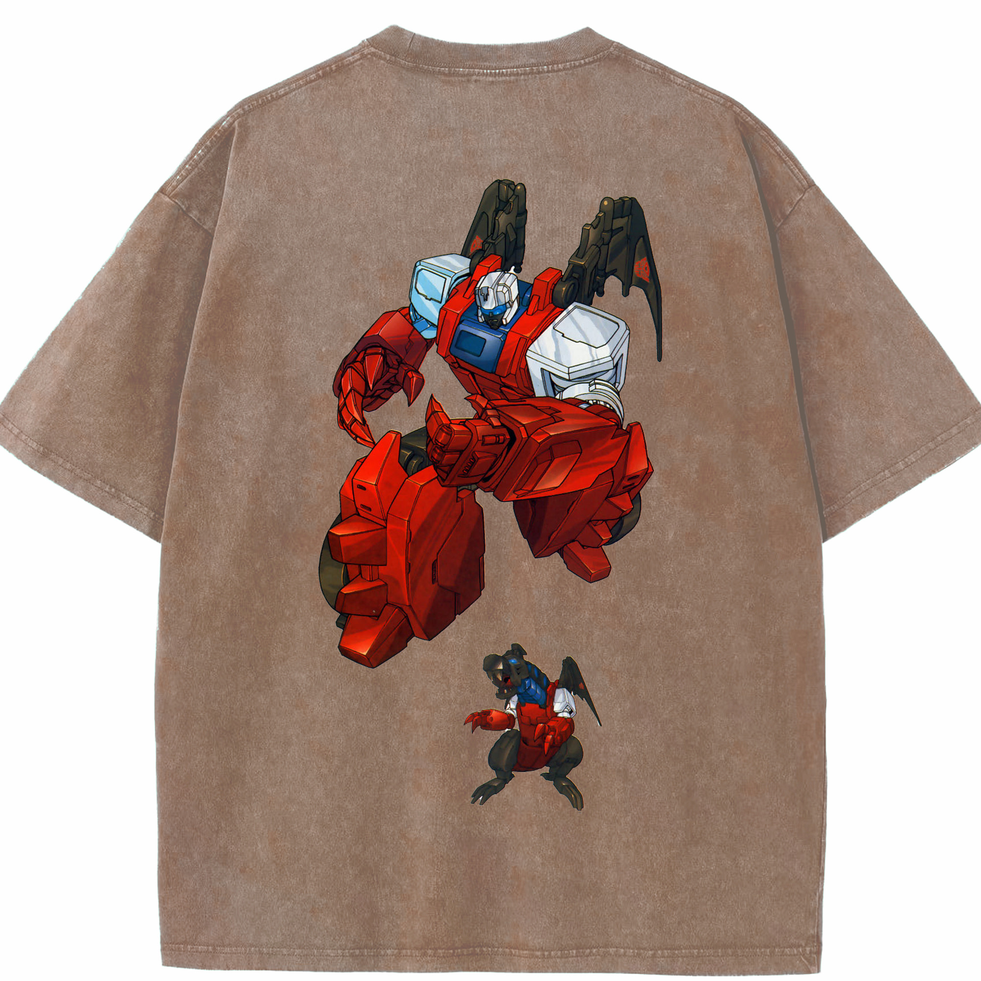 （画像用）  綿100% ヴィンテージ風 半袖Tシャツ（背面プリント）