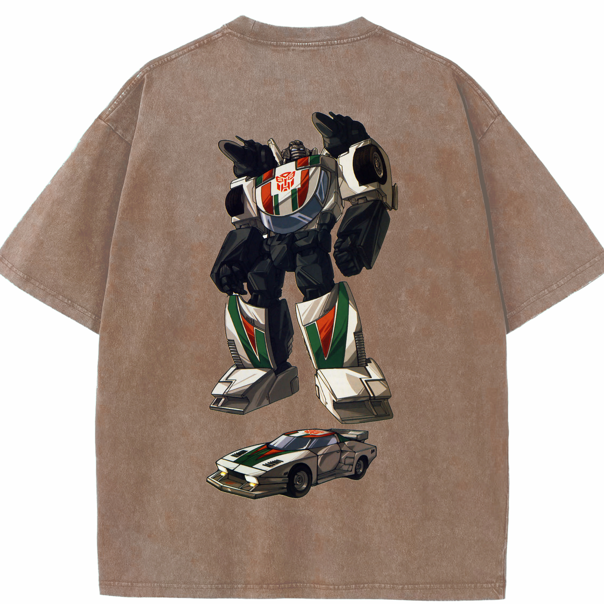 （画像用）  綿100% ヴィンテージ風 半袖Tシャツ（背面プリント）