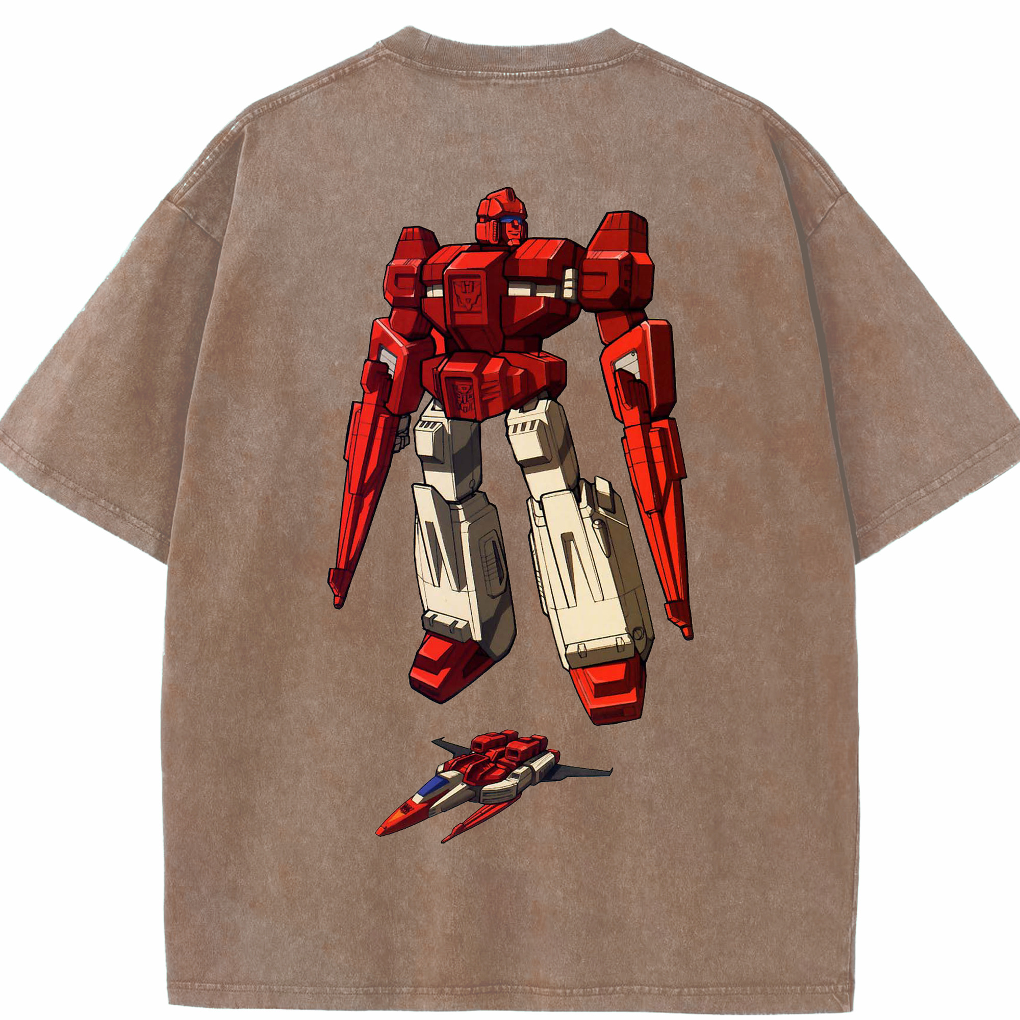 （画像用）  綿100% ヴィンテージ風 半袖Tシャツ（背面プリント）