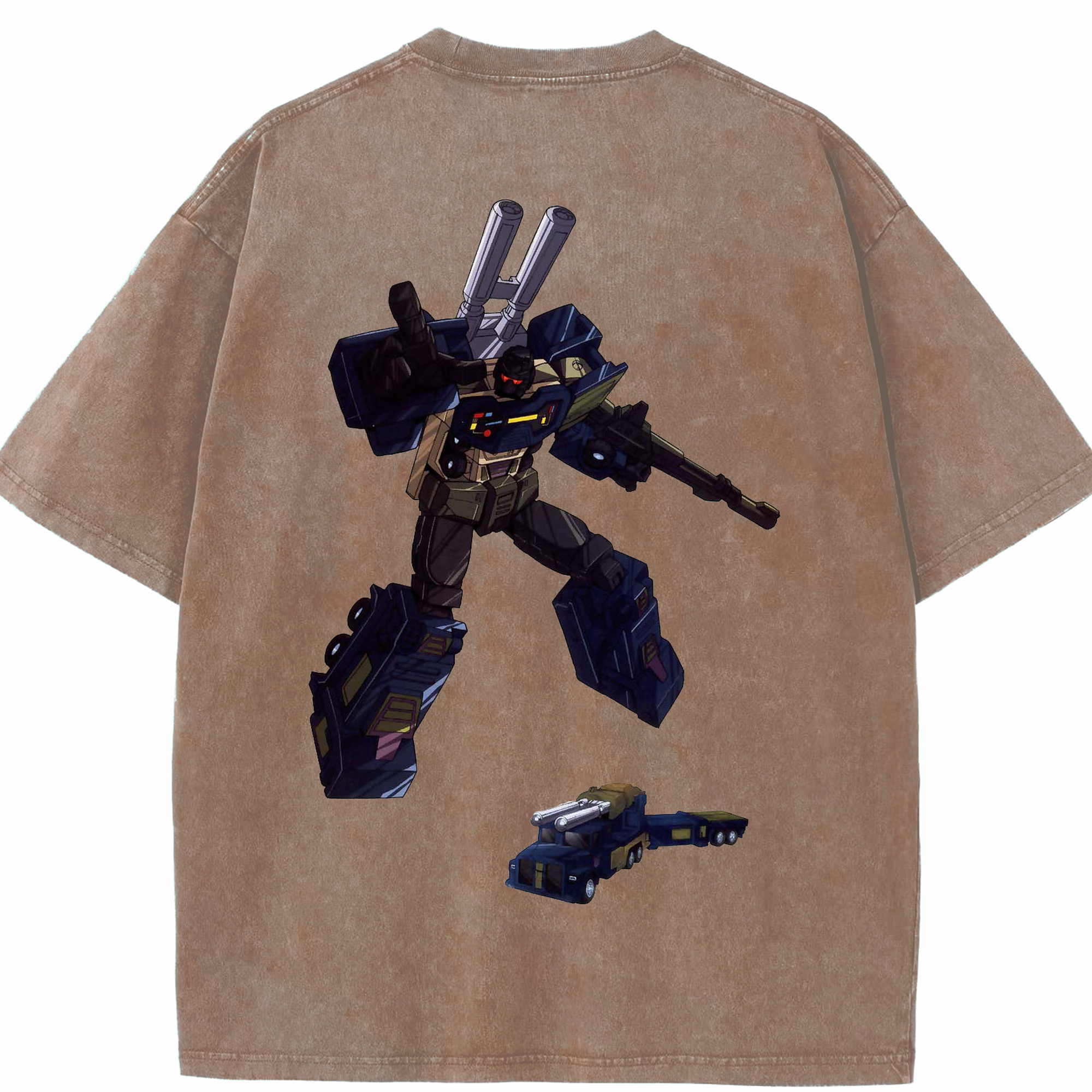 （画像用）  綿100% ヴィンテージ風 半袖Tシャツ（背面プリント）