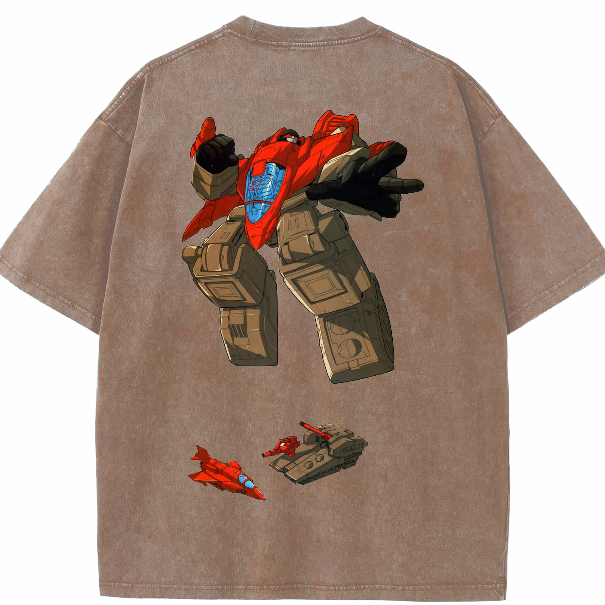 （画像用）  綿100% ヴィンテージ風 半袖Tシャツ（背面プリント）