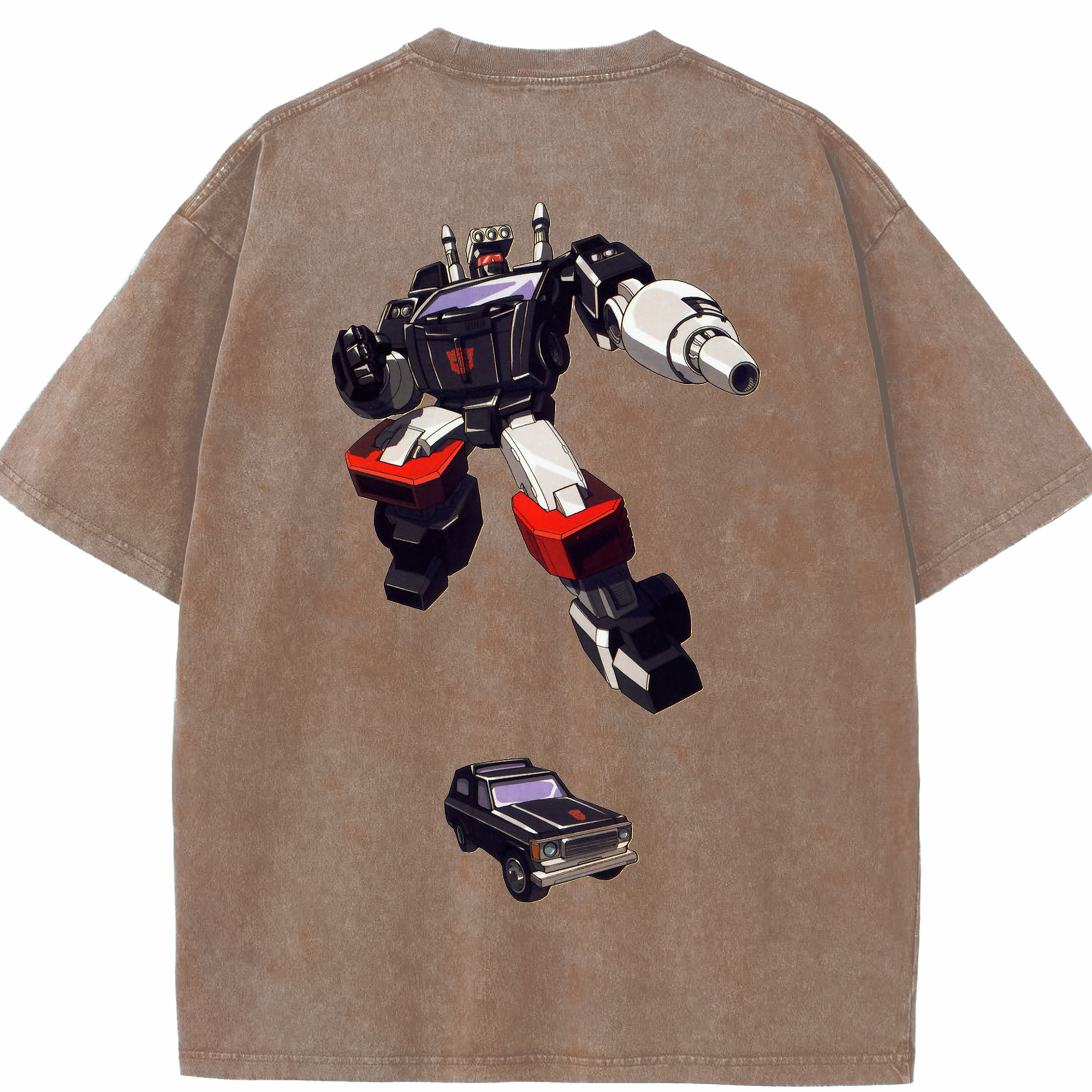 （画像用）  綿100% ヴィンテージ風 半袖Tシャツ（背面プリント）