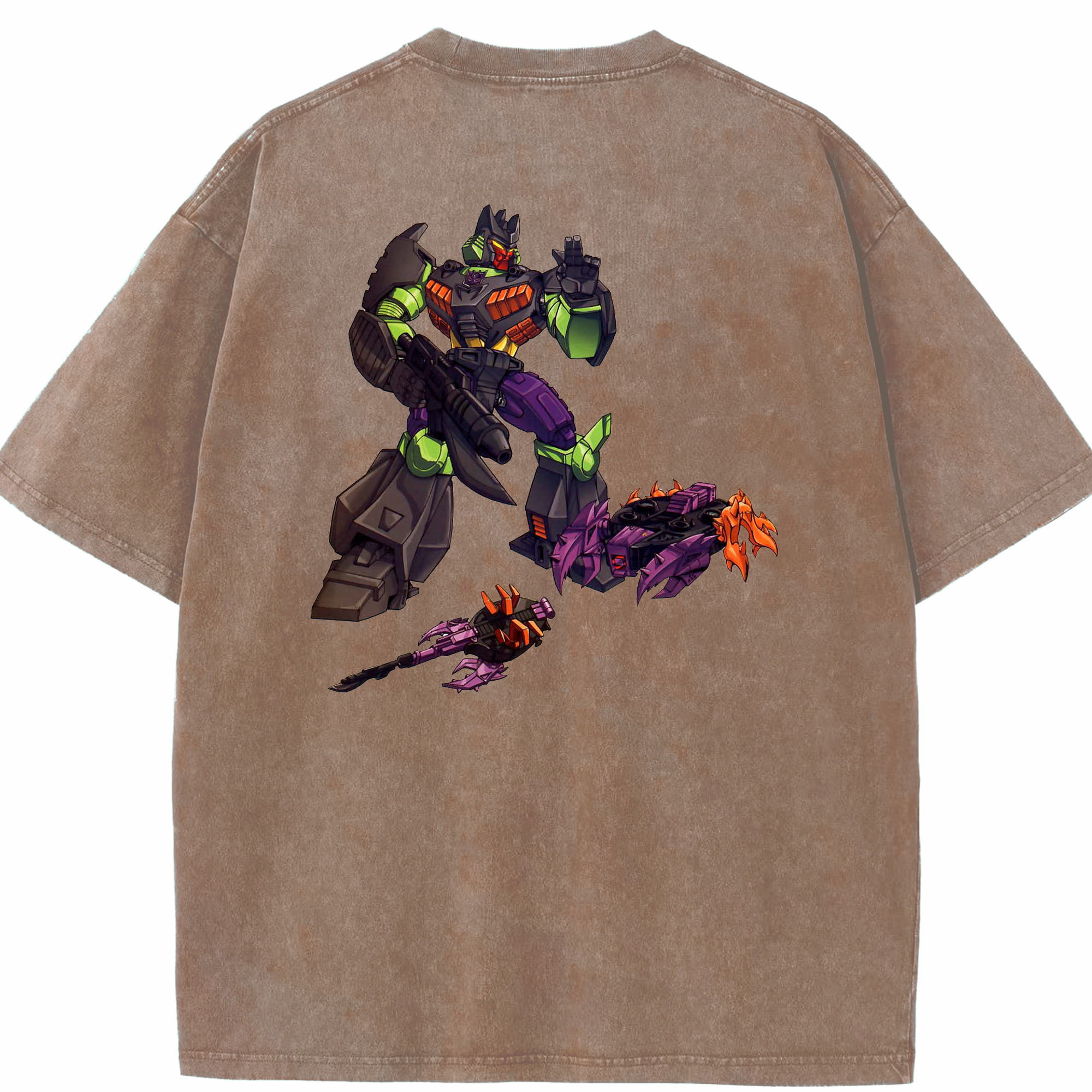 （画像用）  綿100% ヴィンテージ風 半袖Tシャツ（背面プリント）